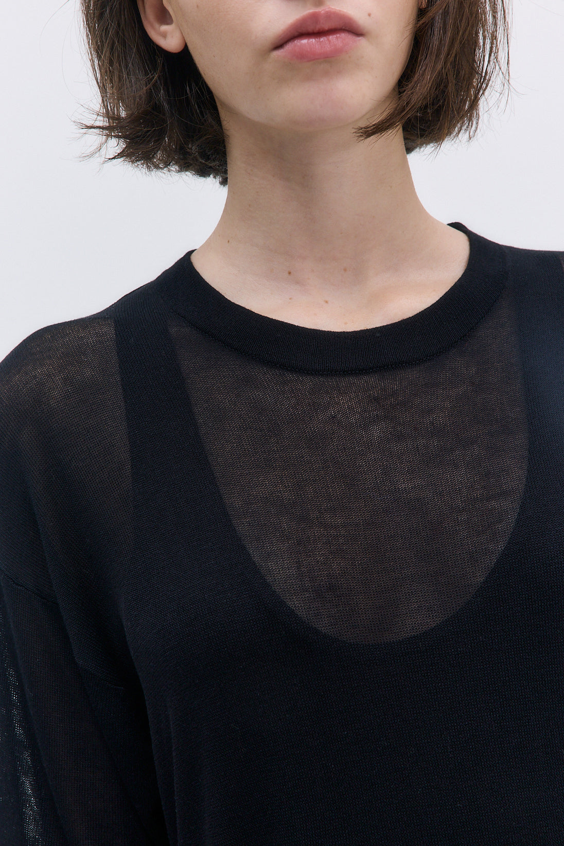 Semi Sheer Oversized Top