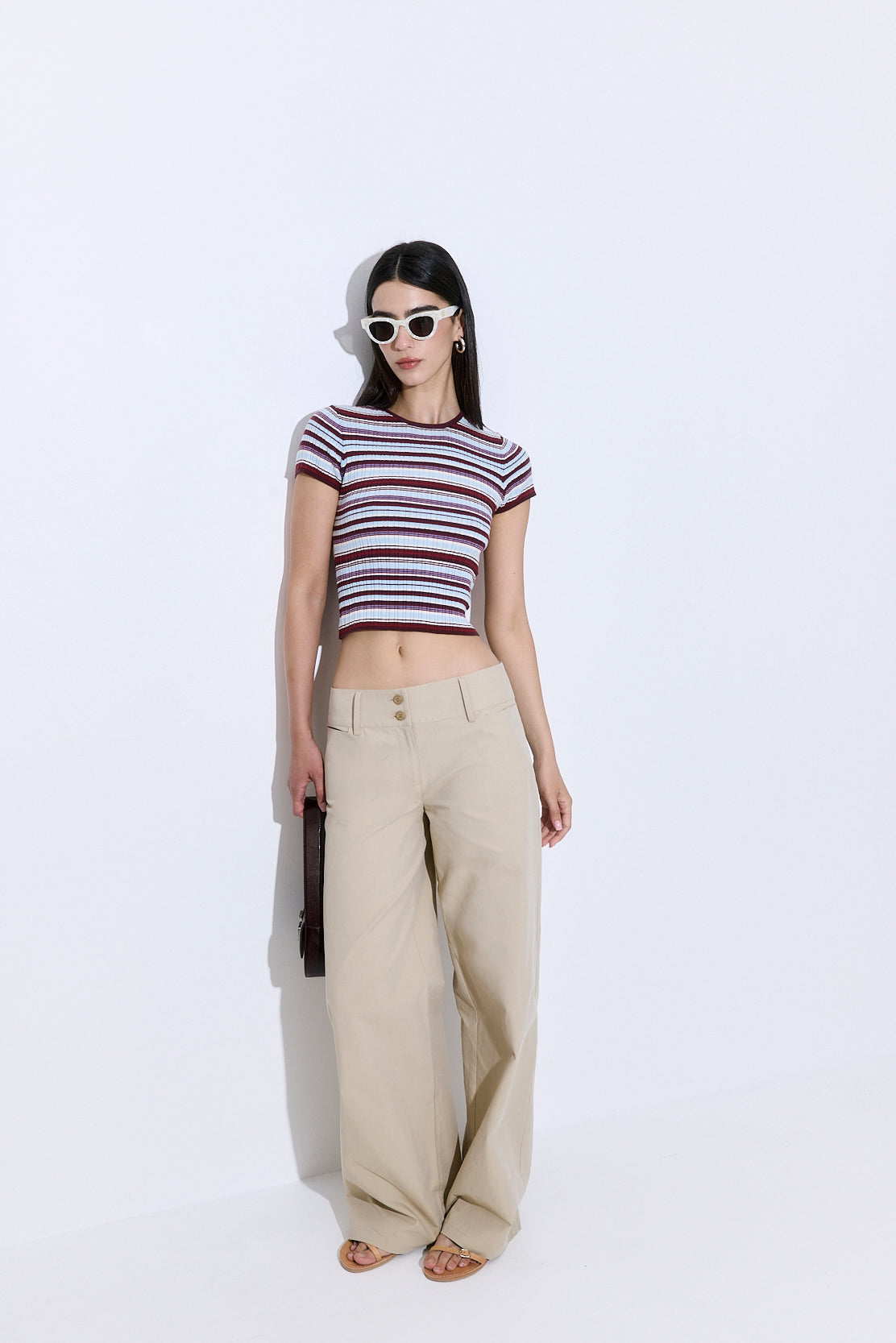 Ribbed Crew Neck Tee