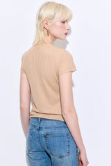 Sheer Ribbed Top