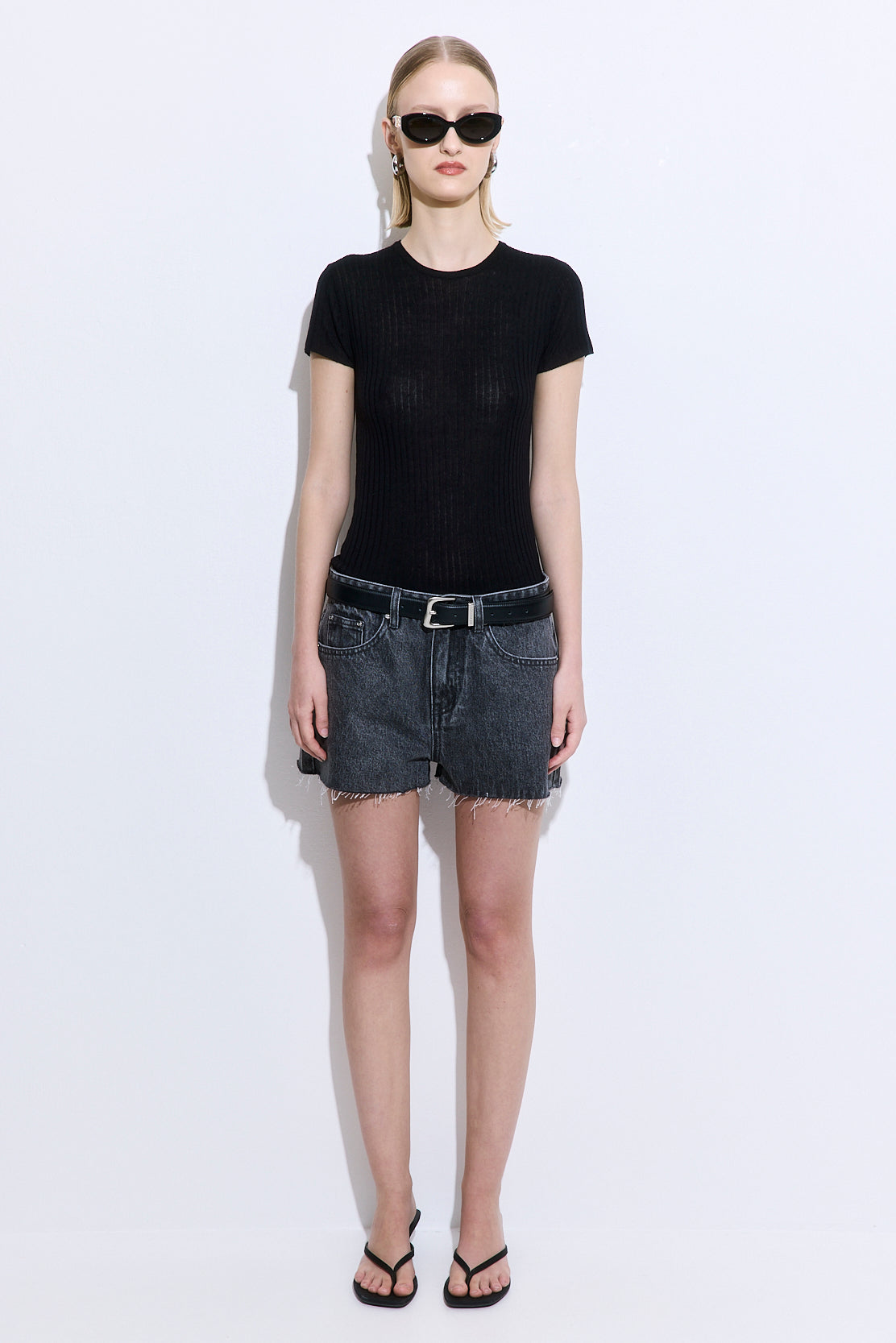 Sheer Ribbed Top