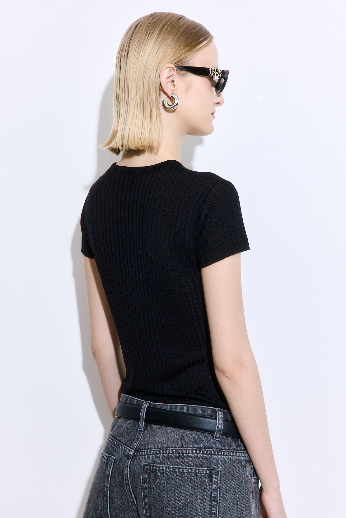 Sheer Ribbed Top