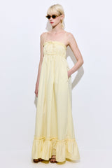 Ruffled Poplin Maxi Dress