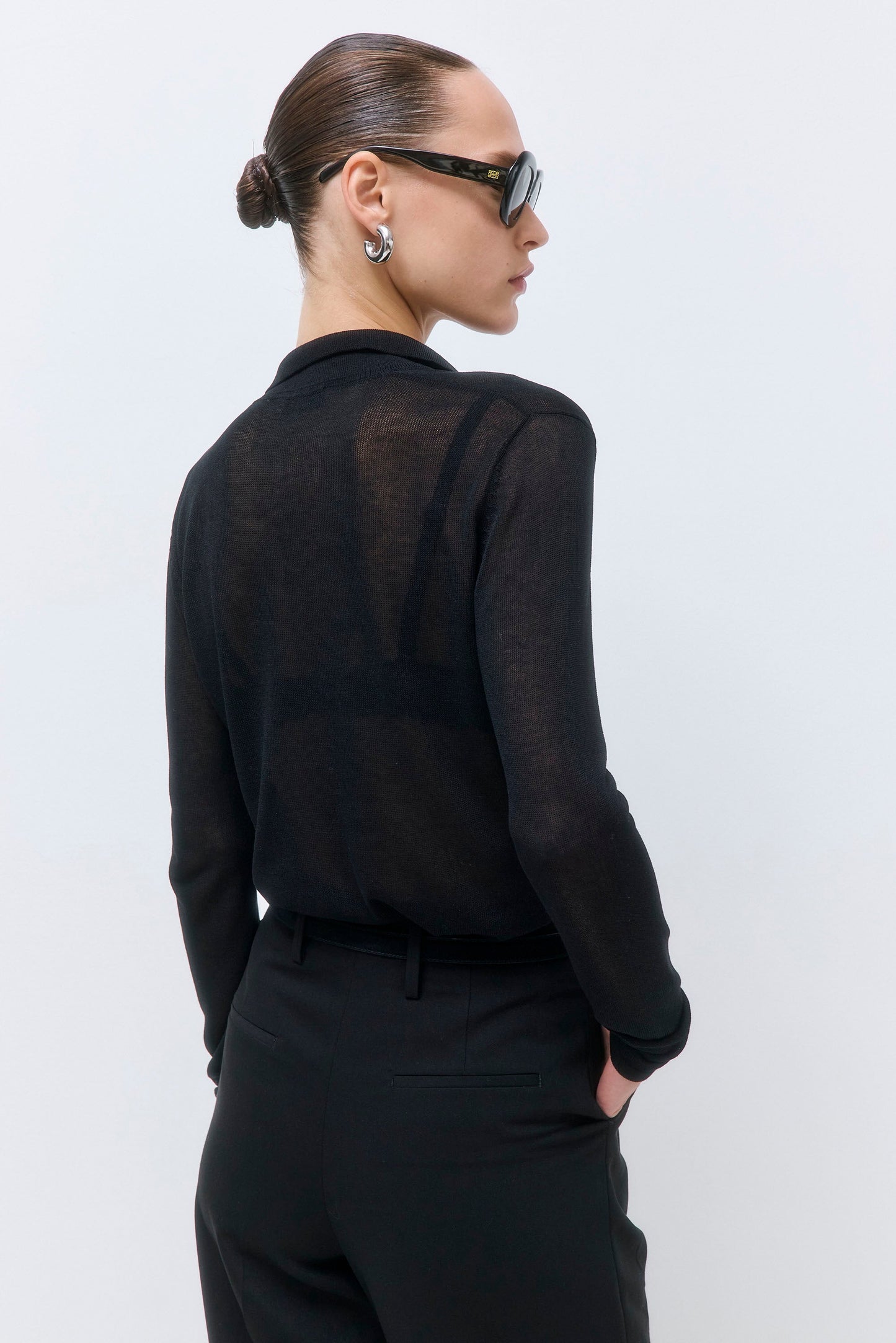 Sheer Polo Tee