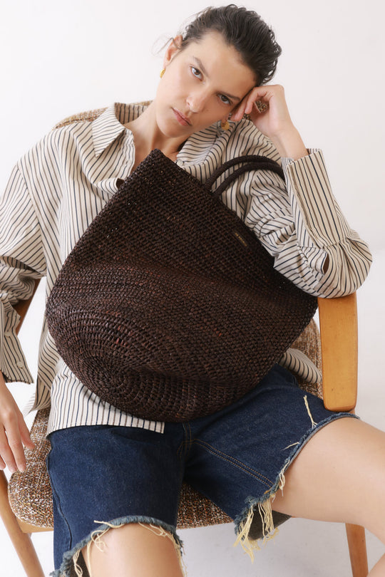 Raffia Crochet Bucket Bag - Dé Rococo
