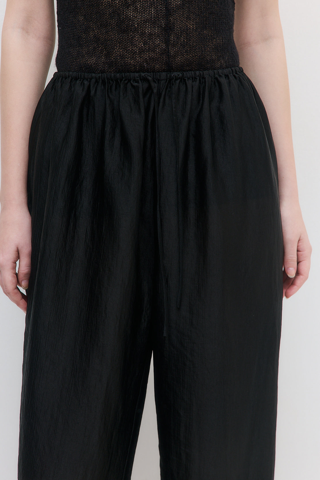 Semi Sheer Chiffon Balloon Pants