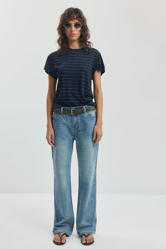 No.11| Mid Rise Full Length Baggy Denim