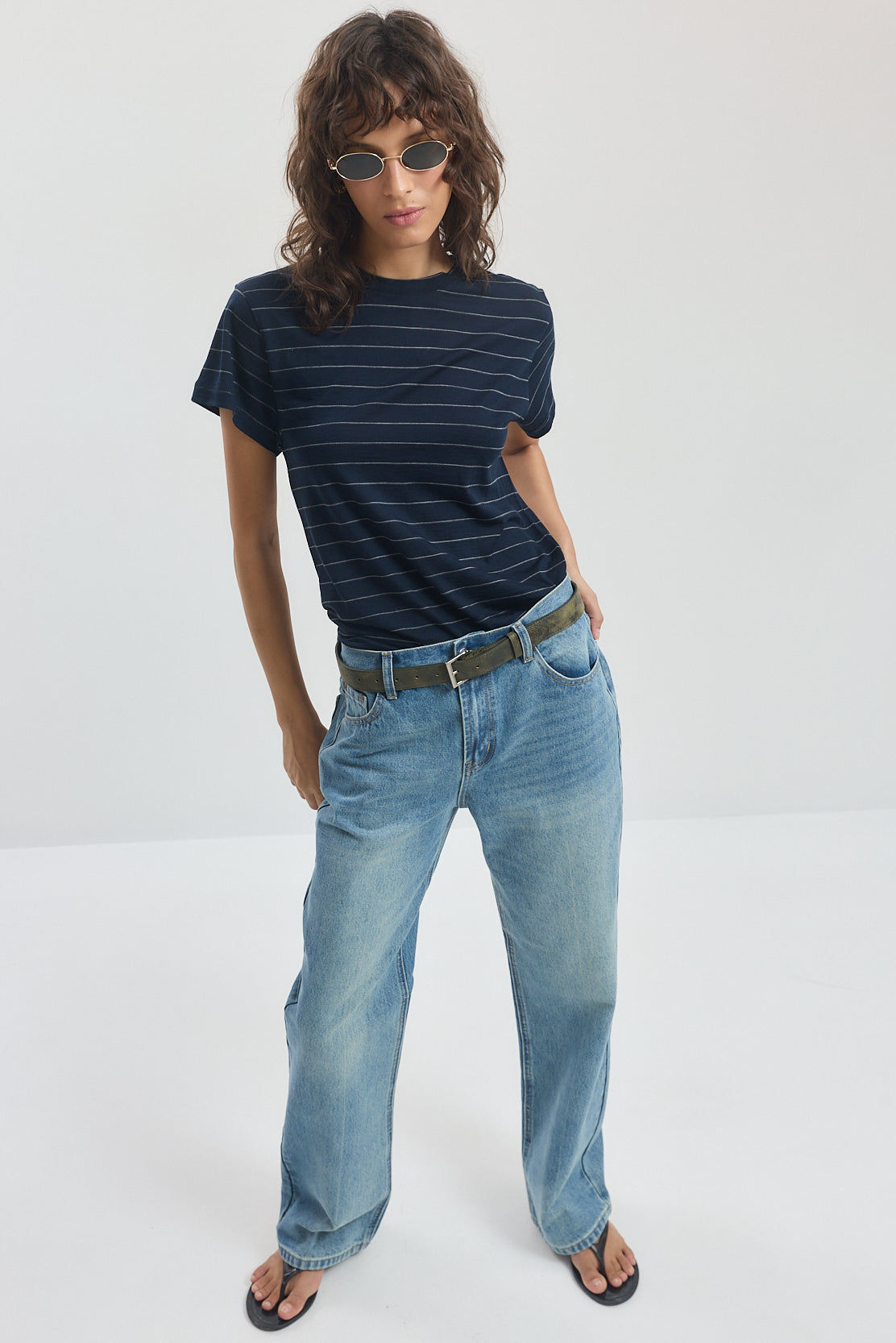 No.11| Mid Rise Full Length Baggy Denim