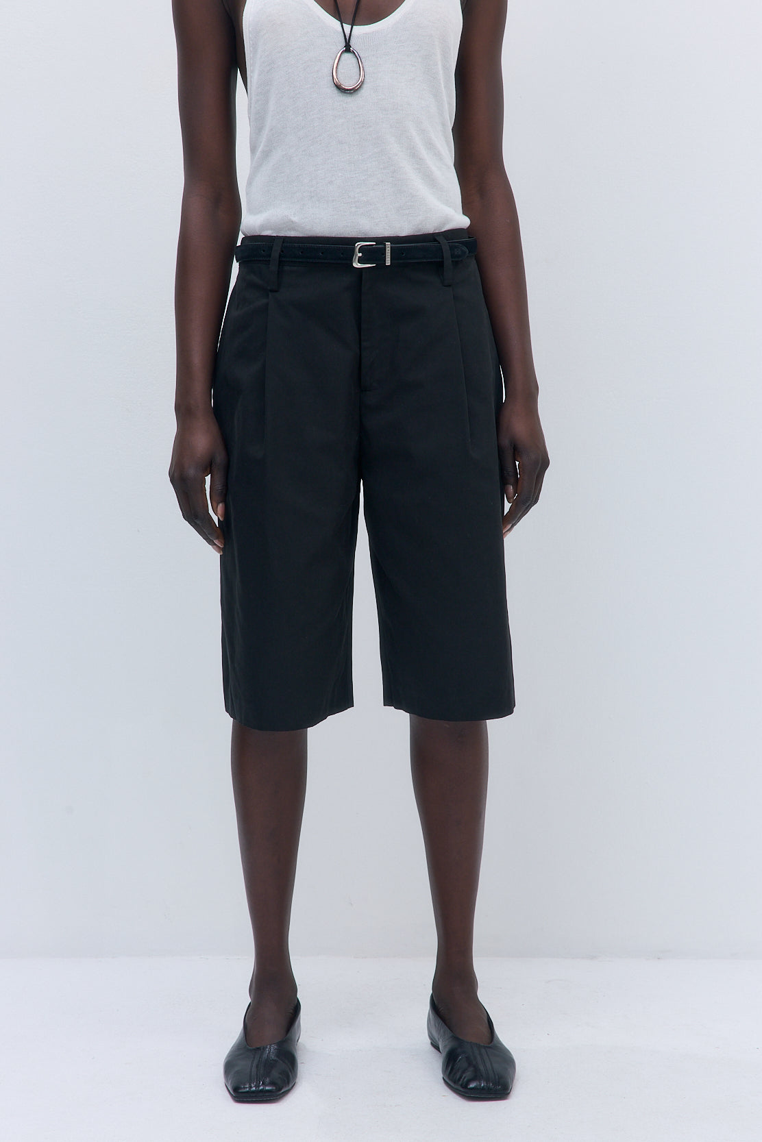 Mid Rise Bermuda Shorts