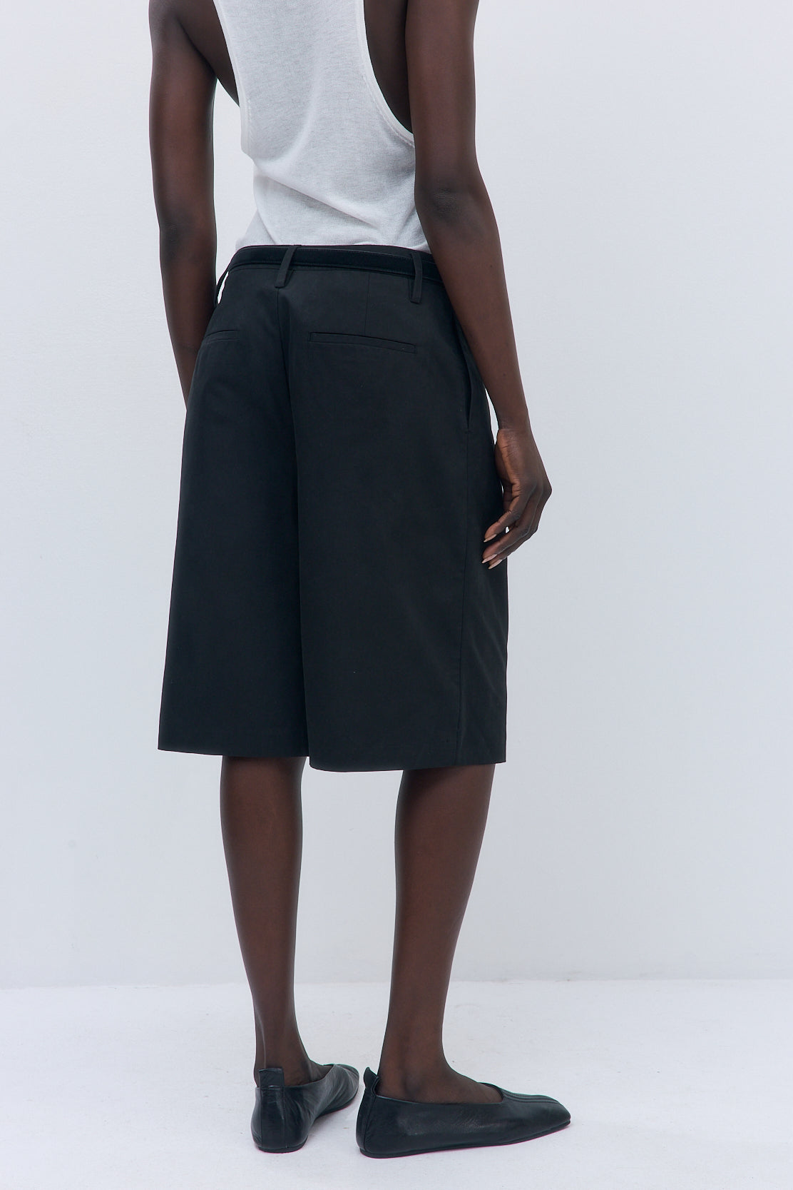 Mid Rise Bermuda Shorts