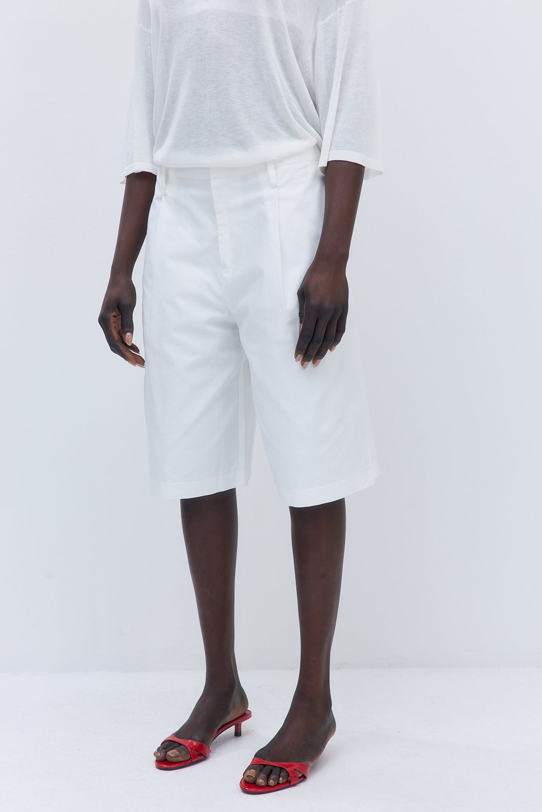 Mid Rise Bermuda Shorts