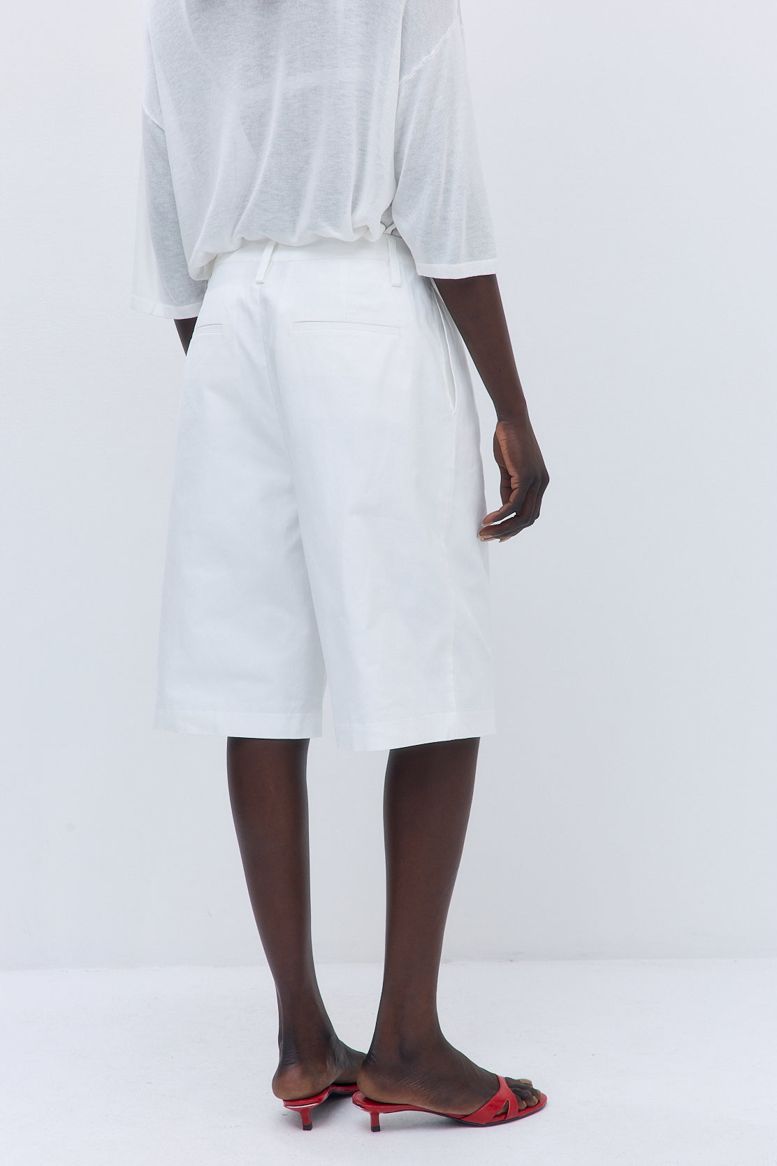 Mid Rise Bermuda Shorts