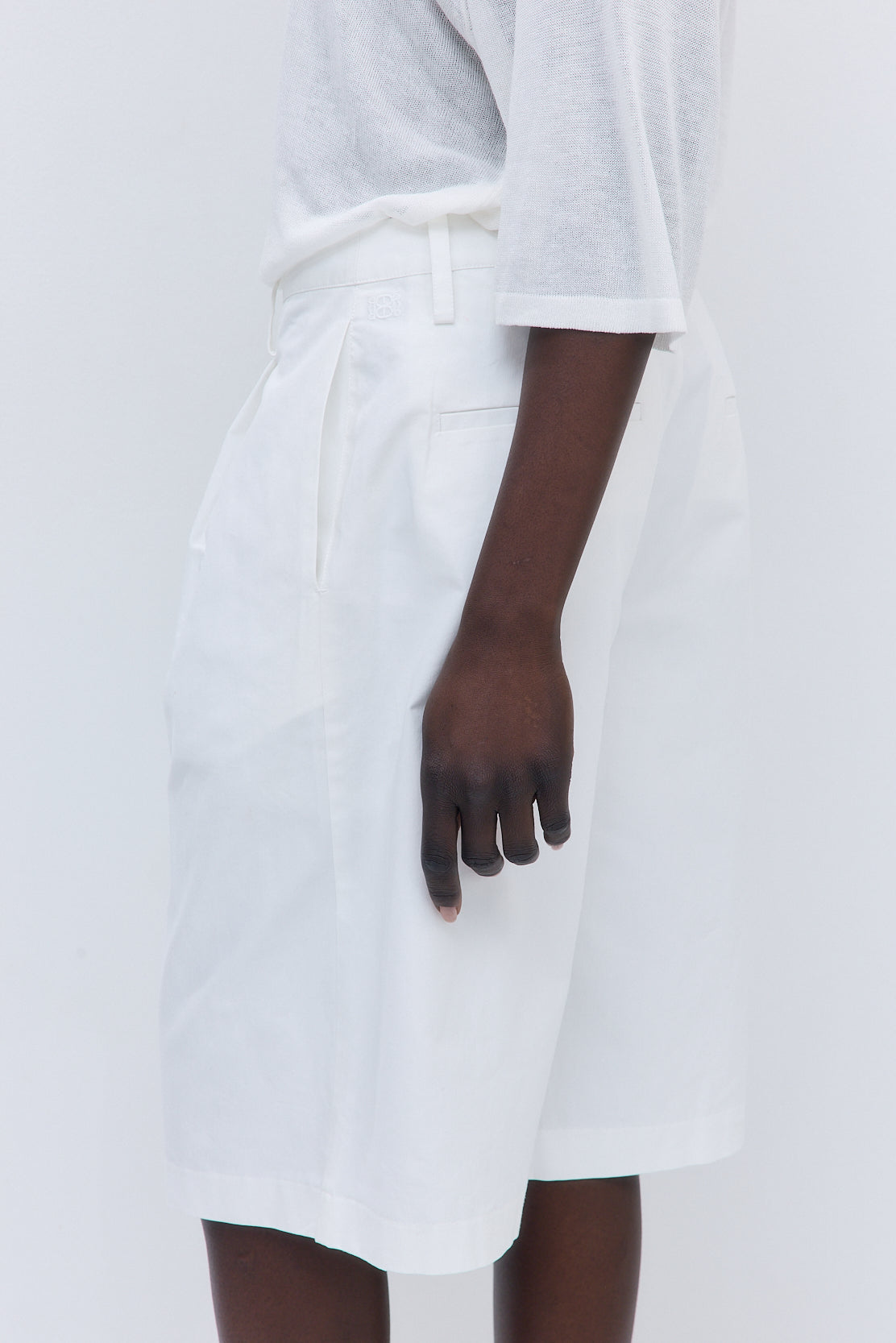 Mid Rise Bermuda Shorts