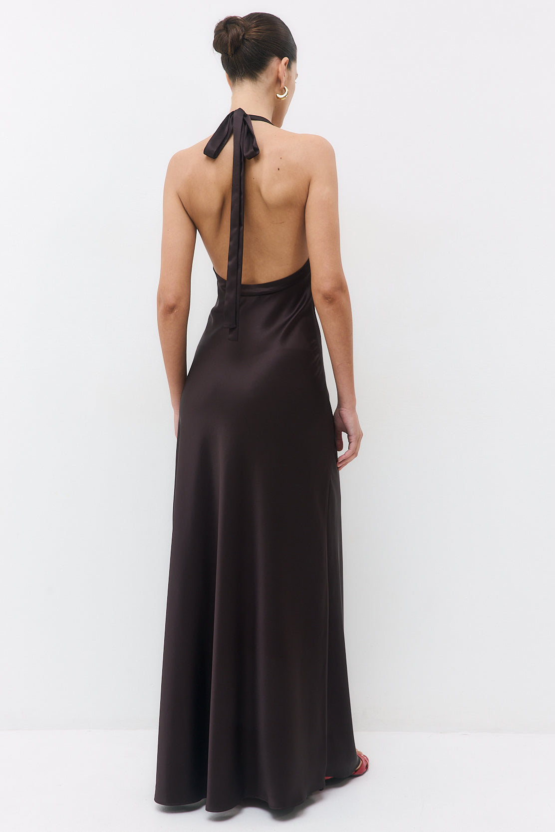 Satin Cup Maxi Dress