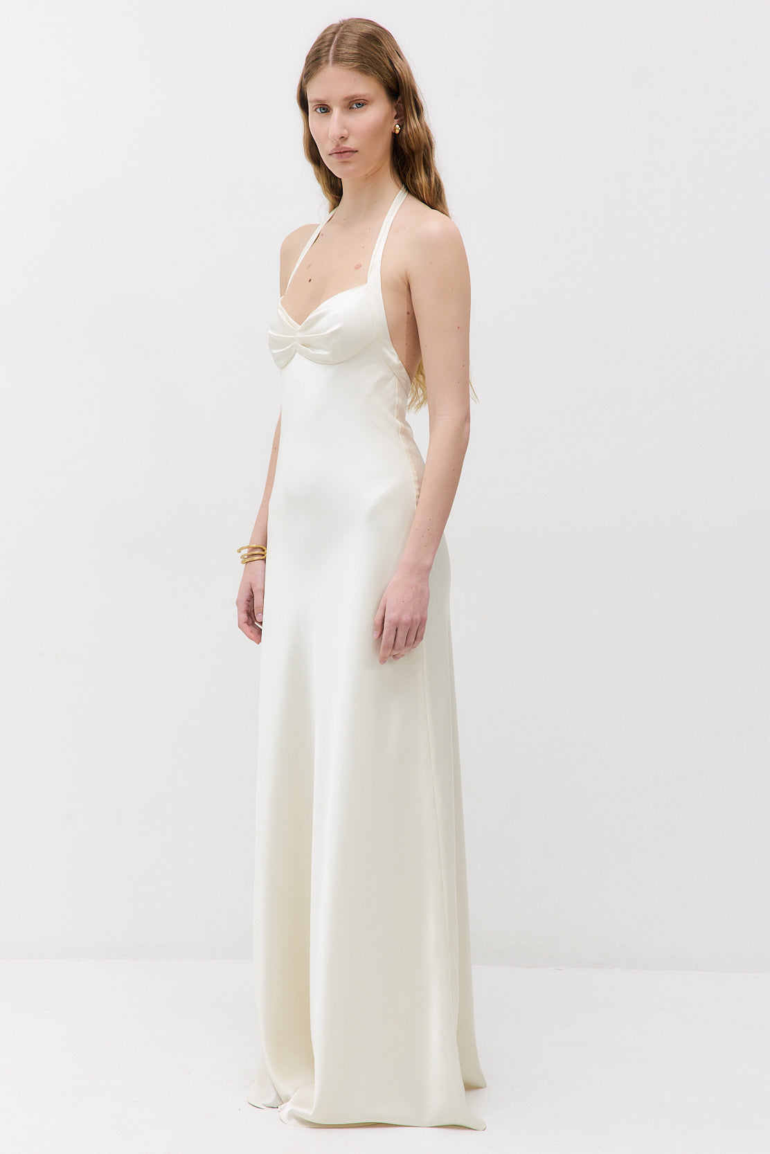 Satin Cup Maxi Dress