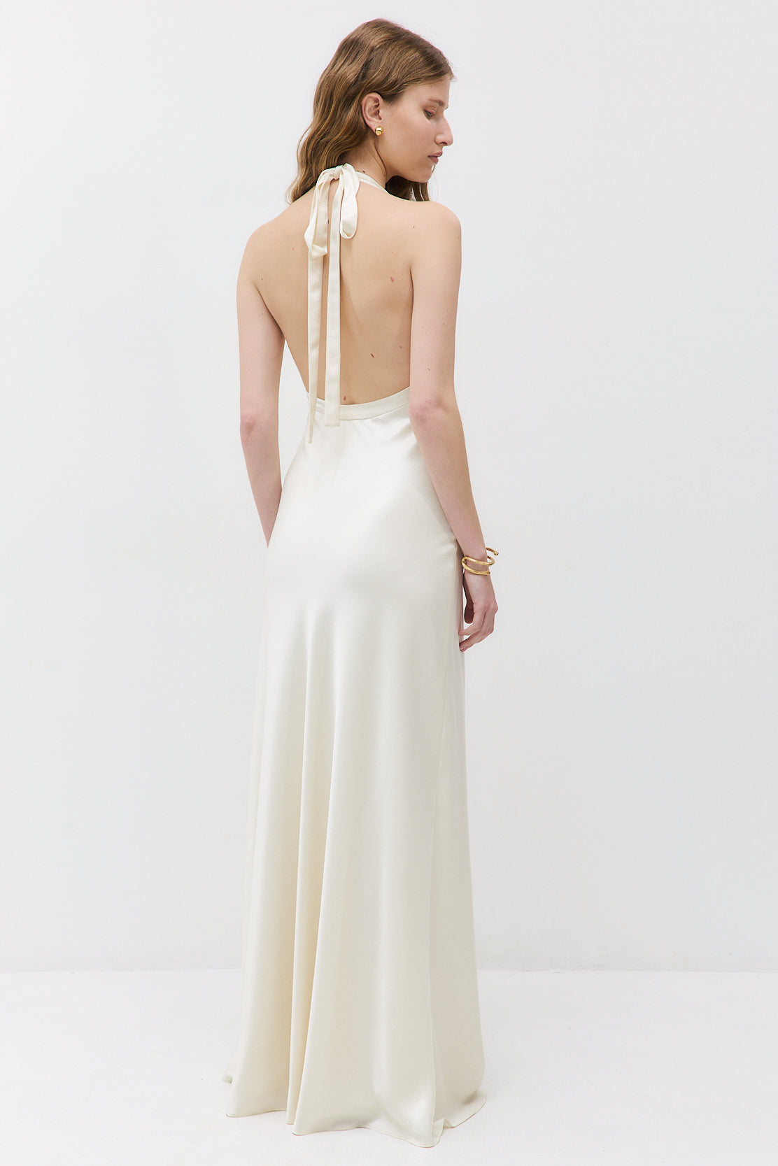 Satin Cup Maxi Dress