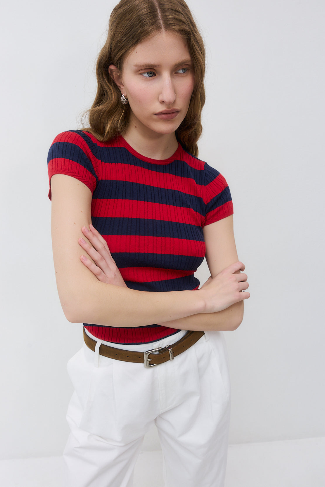 Ribbed Striped Top