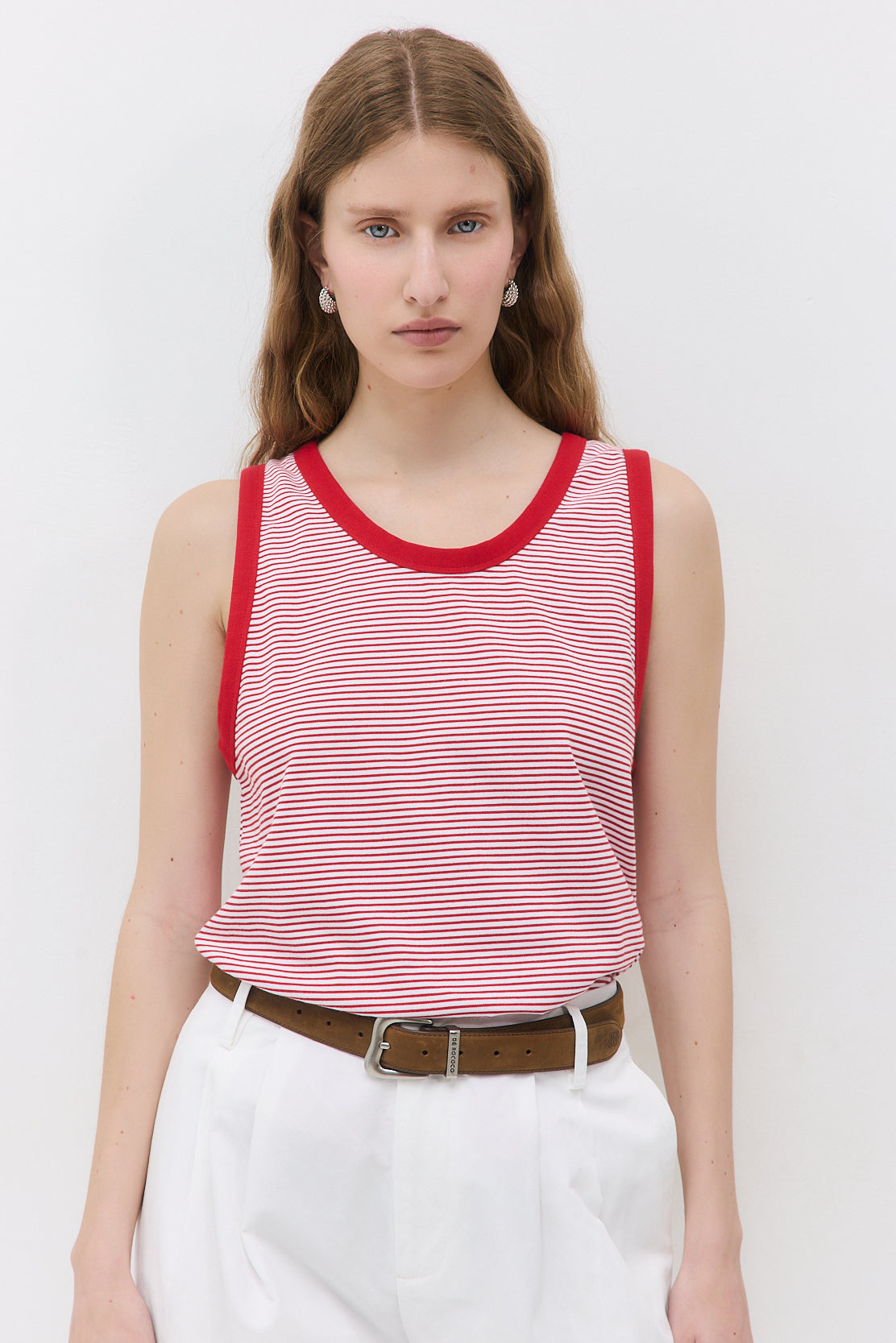 Striped Cotton Tank Top
