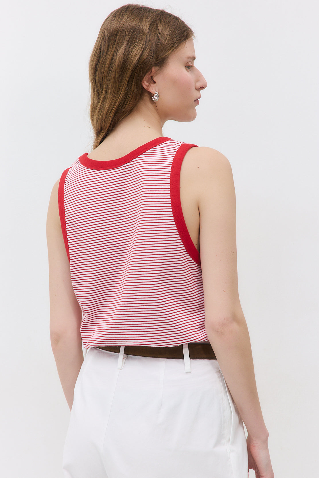 Striped Cotton Tank Top