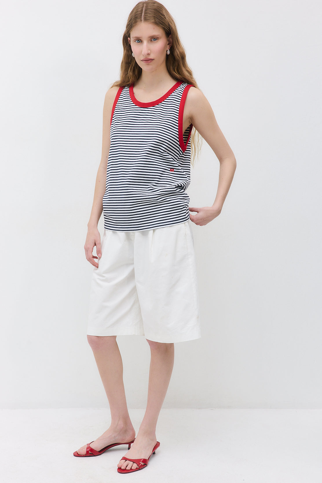Striped Cotton Tank Top