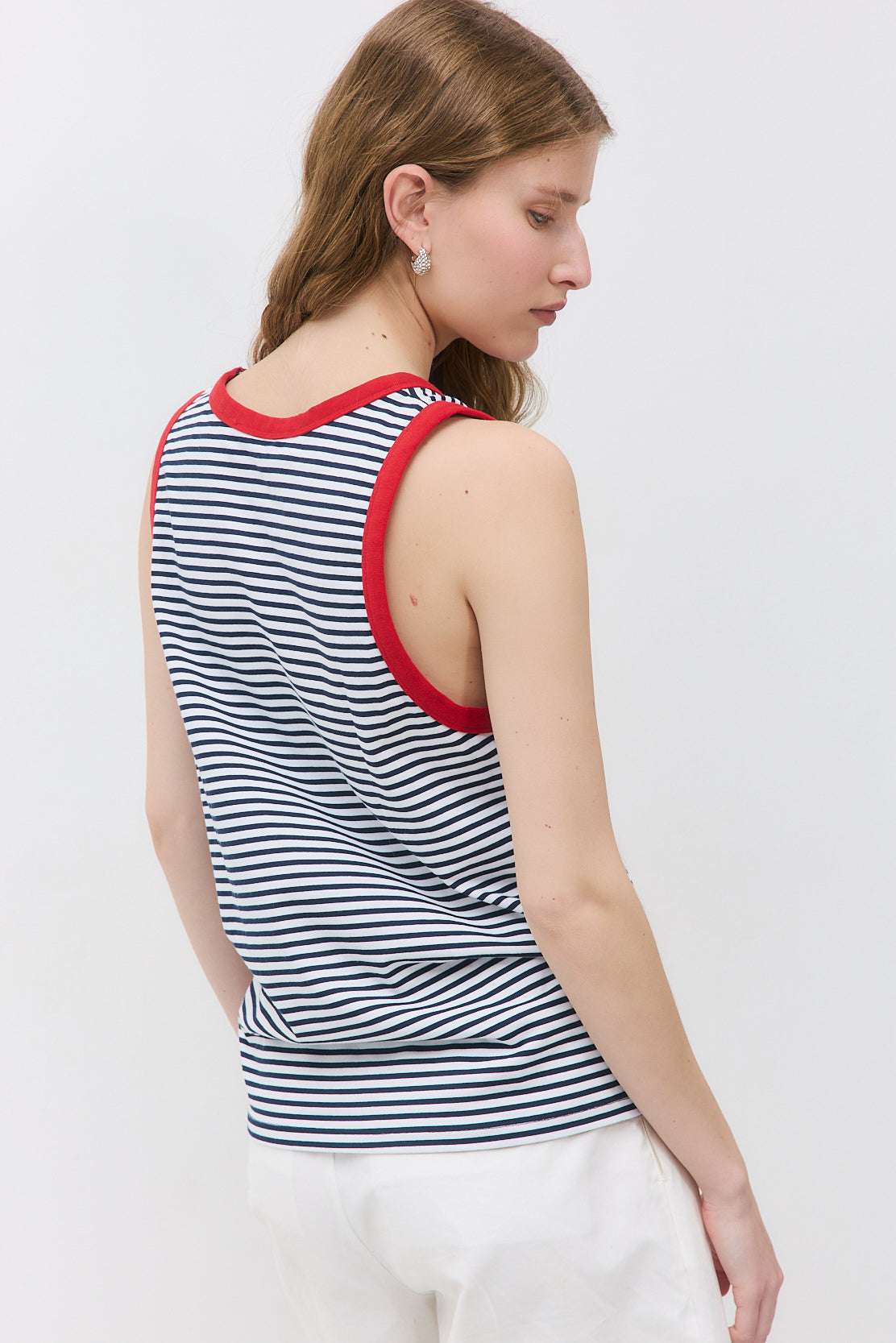 Striped Cotton Tank Top