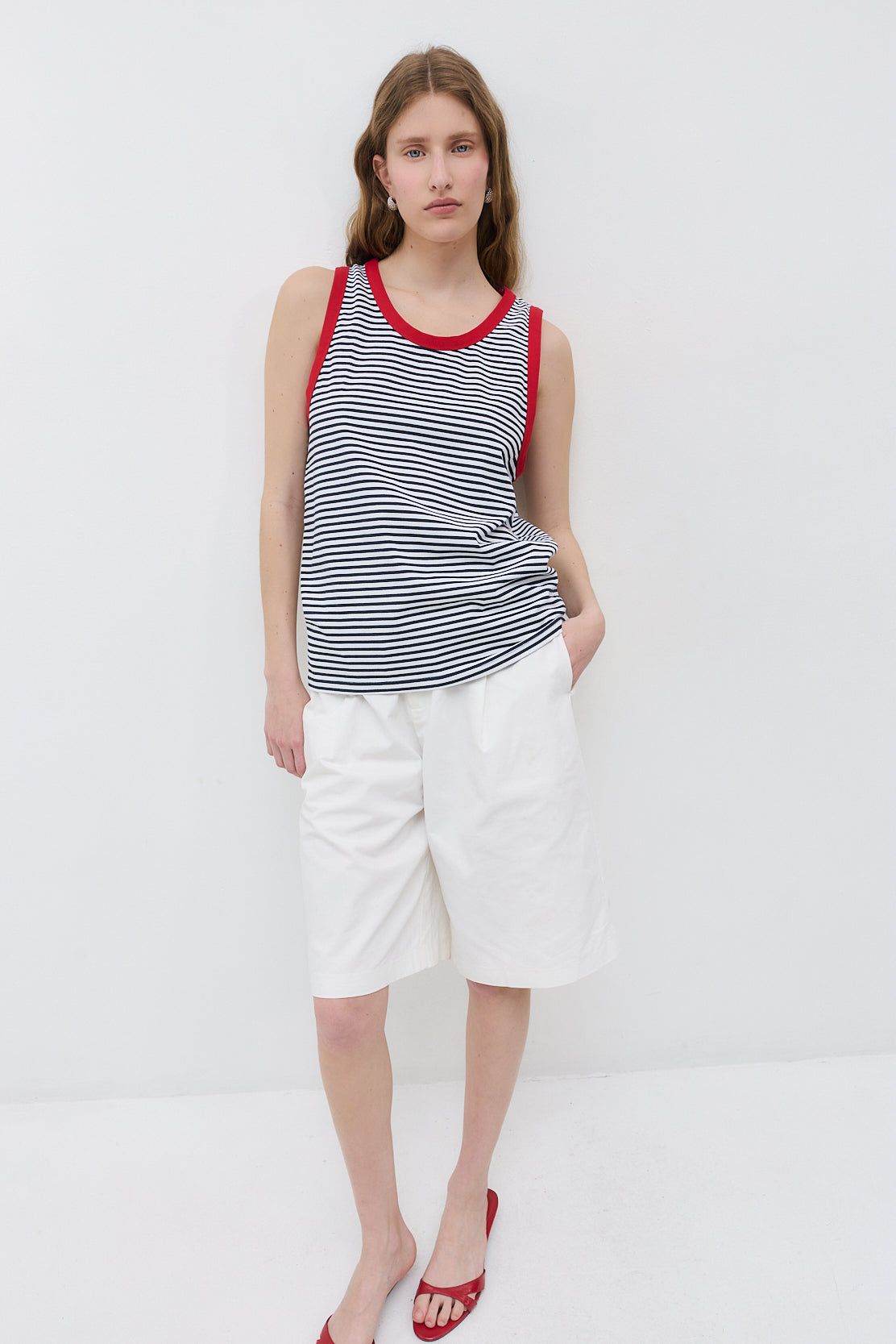 Striped Cotton Tank Top