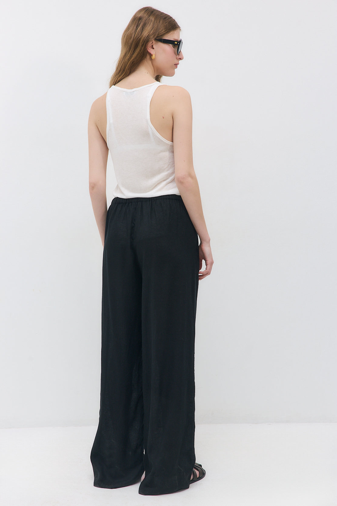 Straight Leg Linen Pants