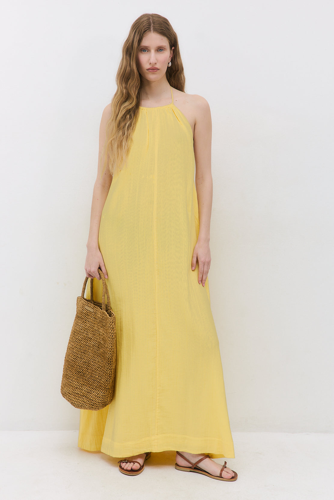 Raffia Crochet Bucket Bag