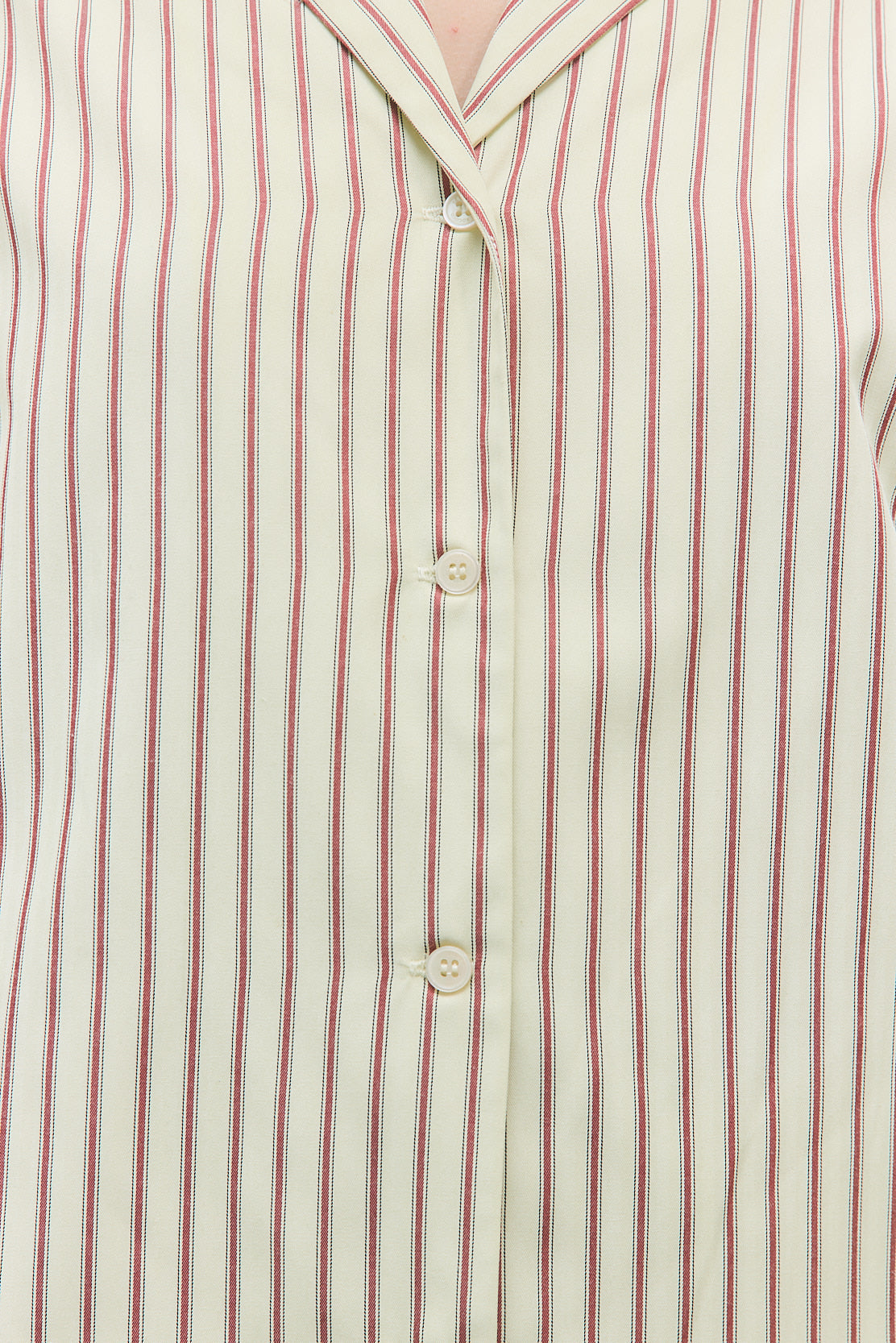 Open Collar Poplin Shirt