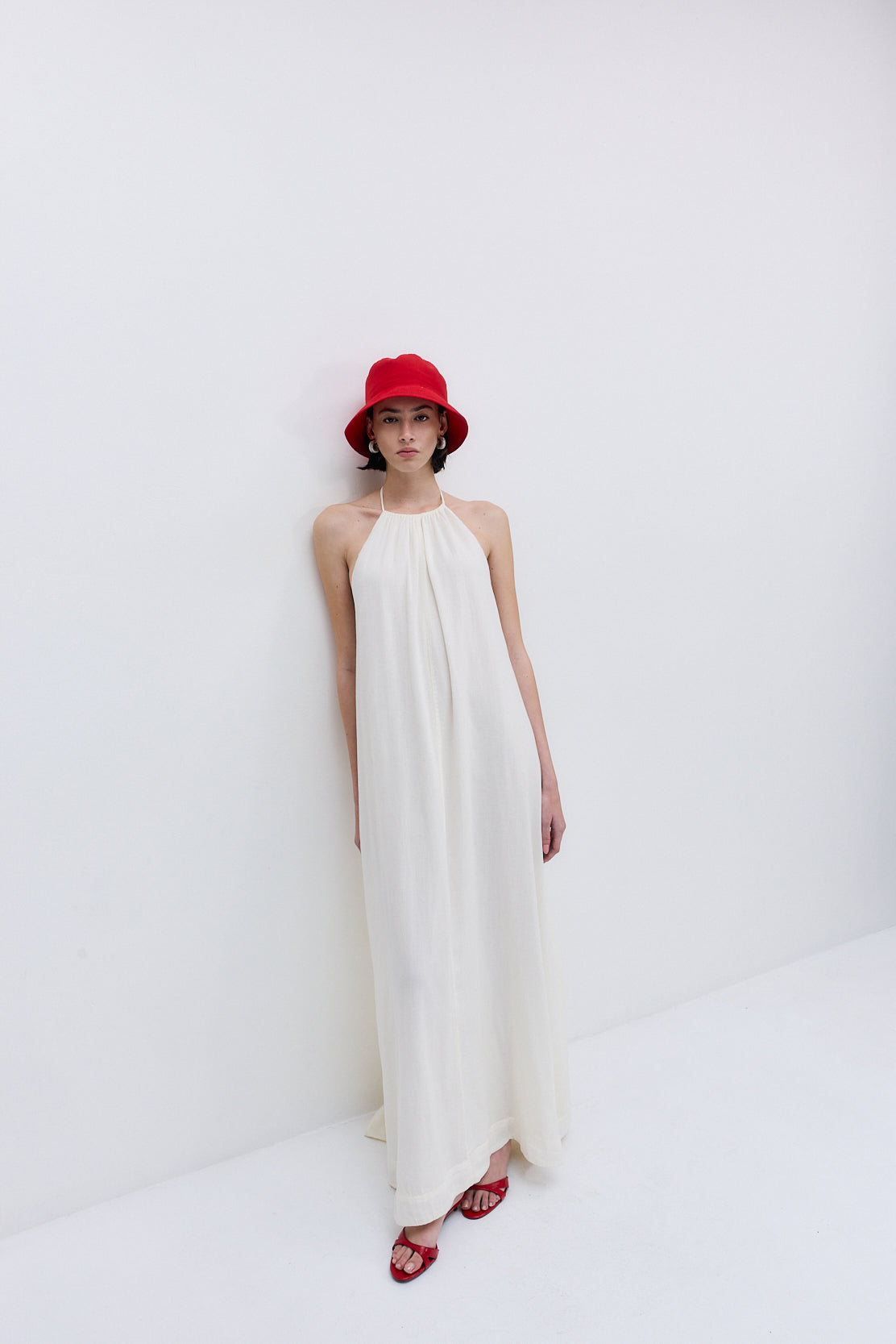 Sheer Cotton Maxi Dress