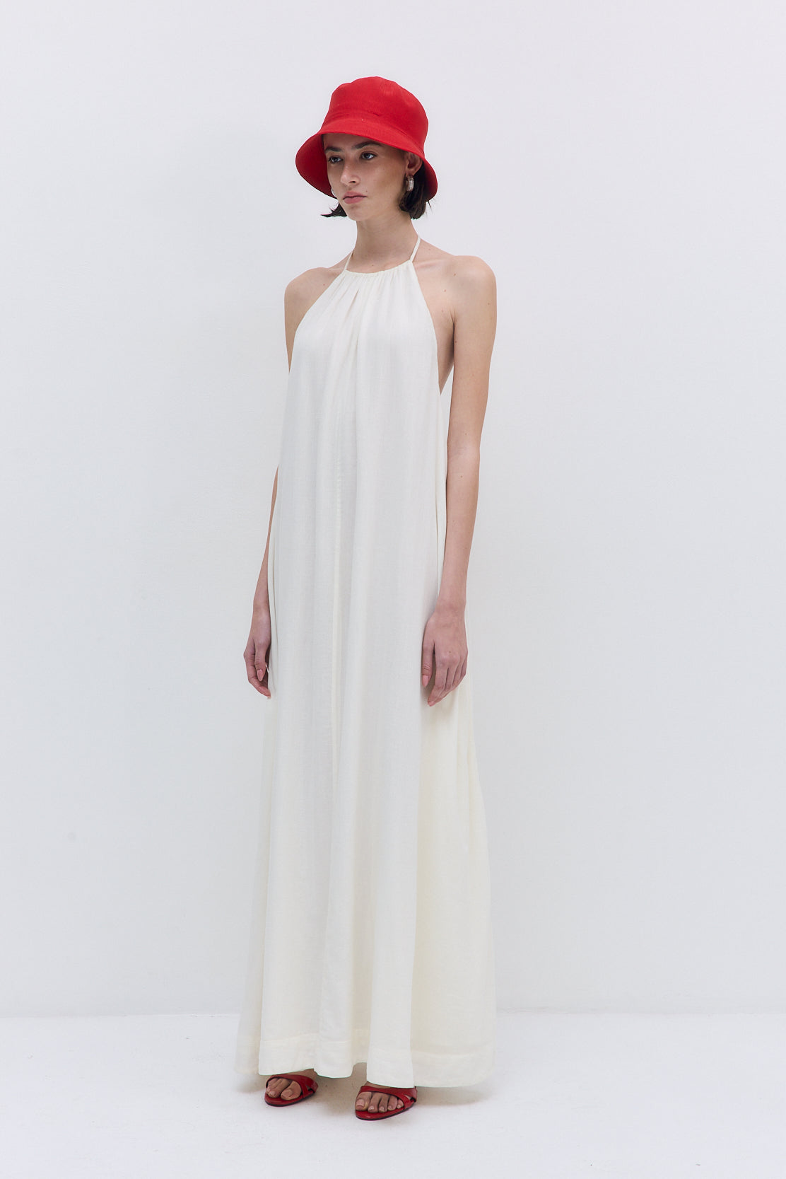 Sheer Cotton Maxi Dress