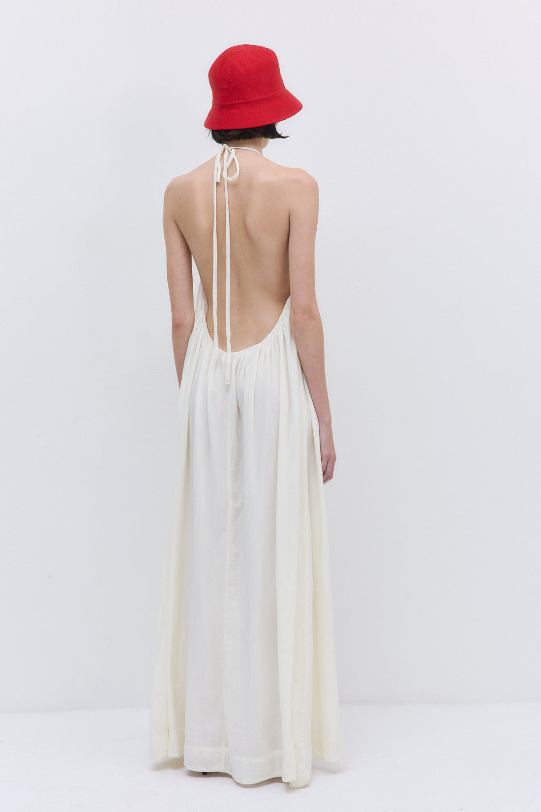see through cotton dress Aprile Sheer Maxi Dress