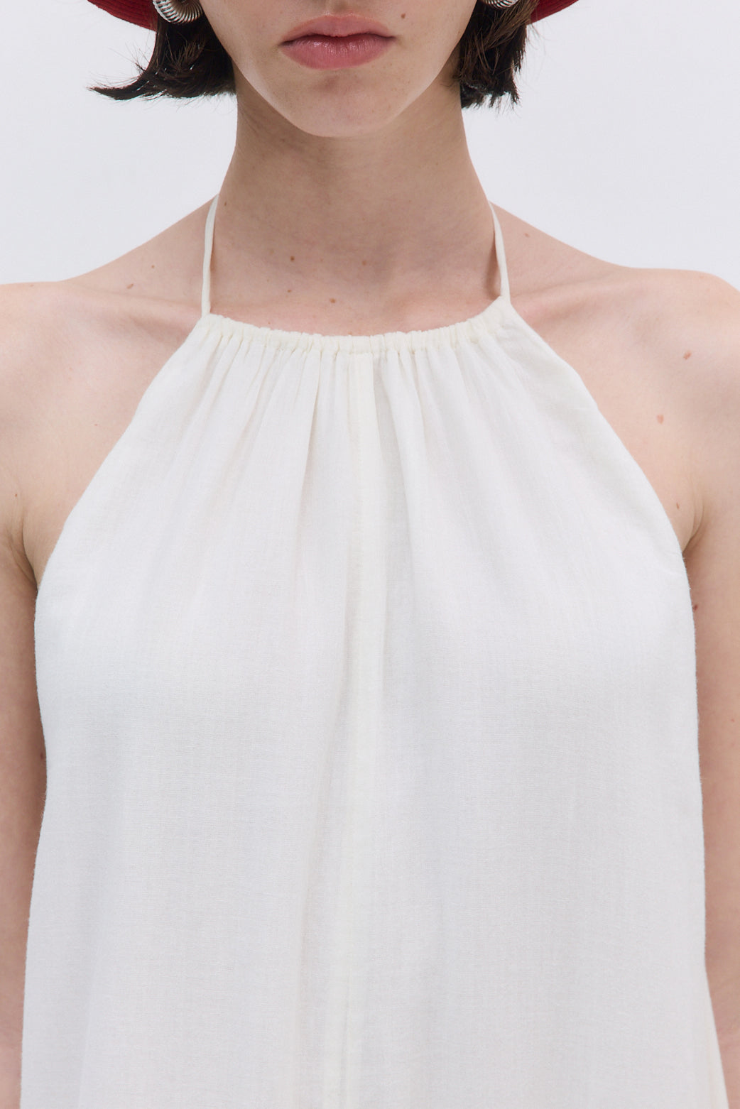 Sheer Cotton Maxi Dress