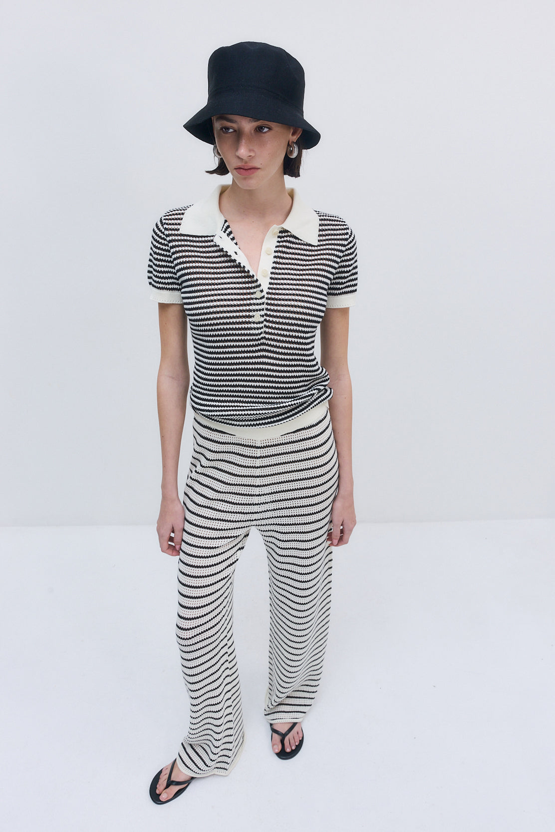 Striped Crochet Pants