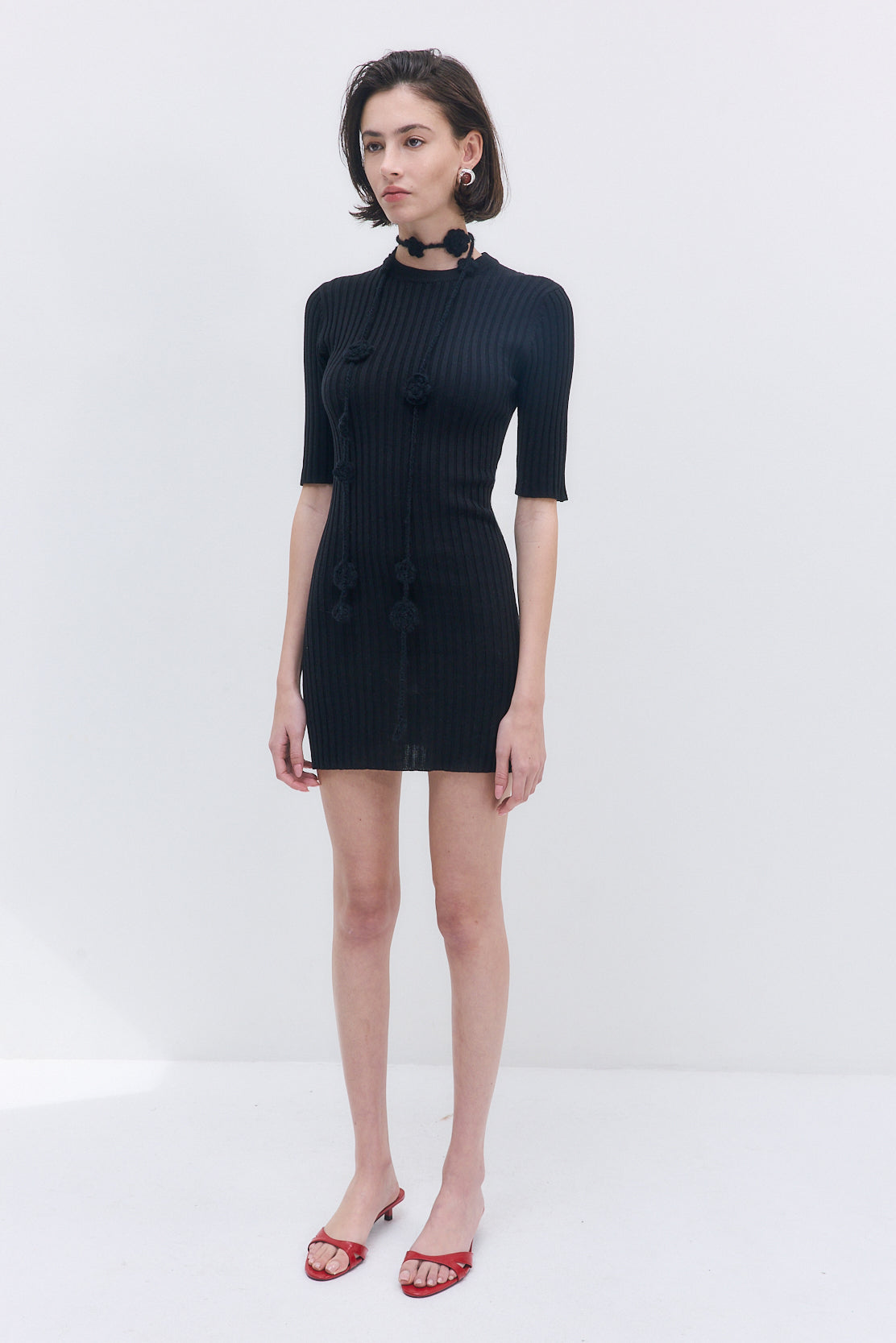 Ribbed Mini Dress
