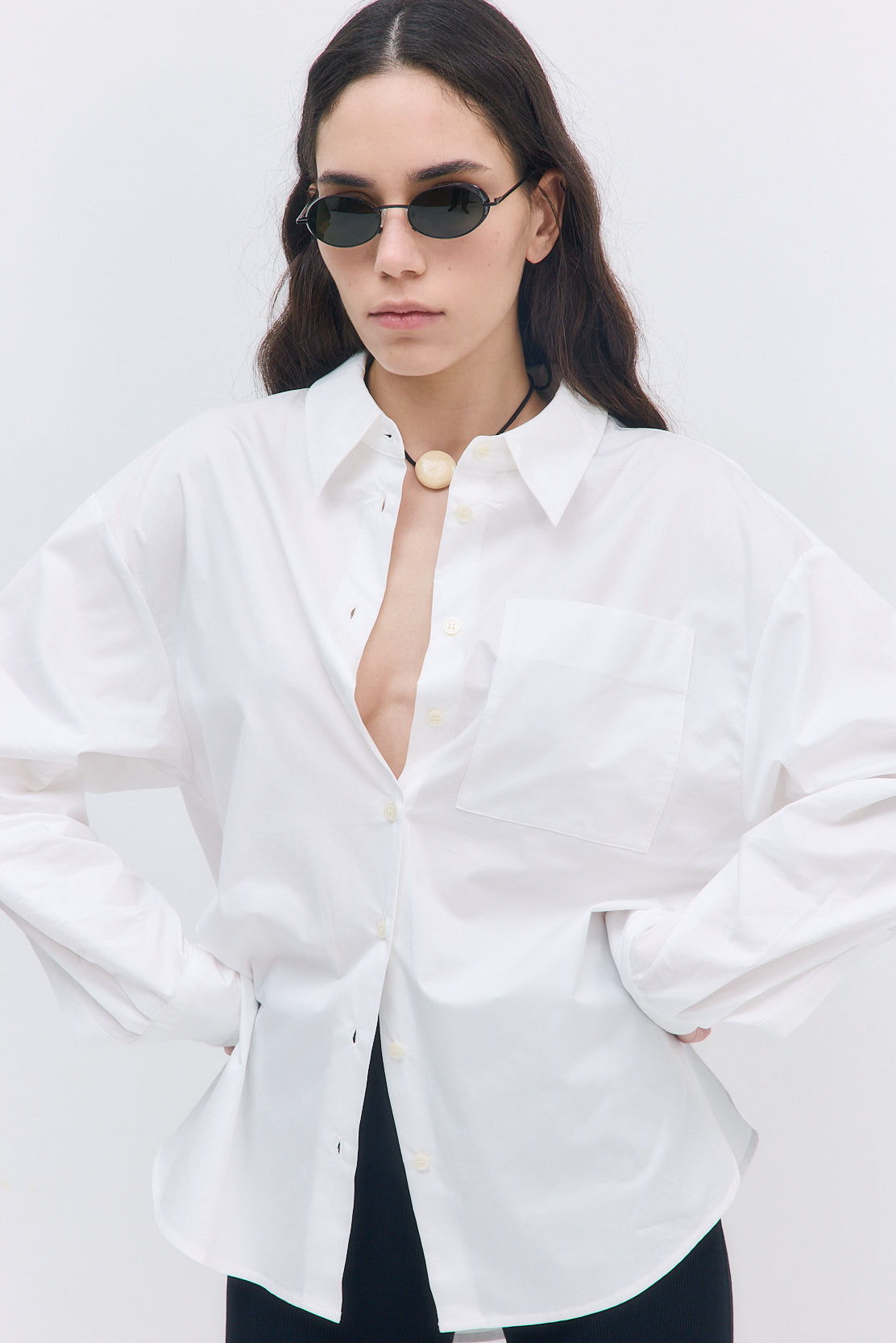 Oversized Poplin Button Down - Dé Rococo