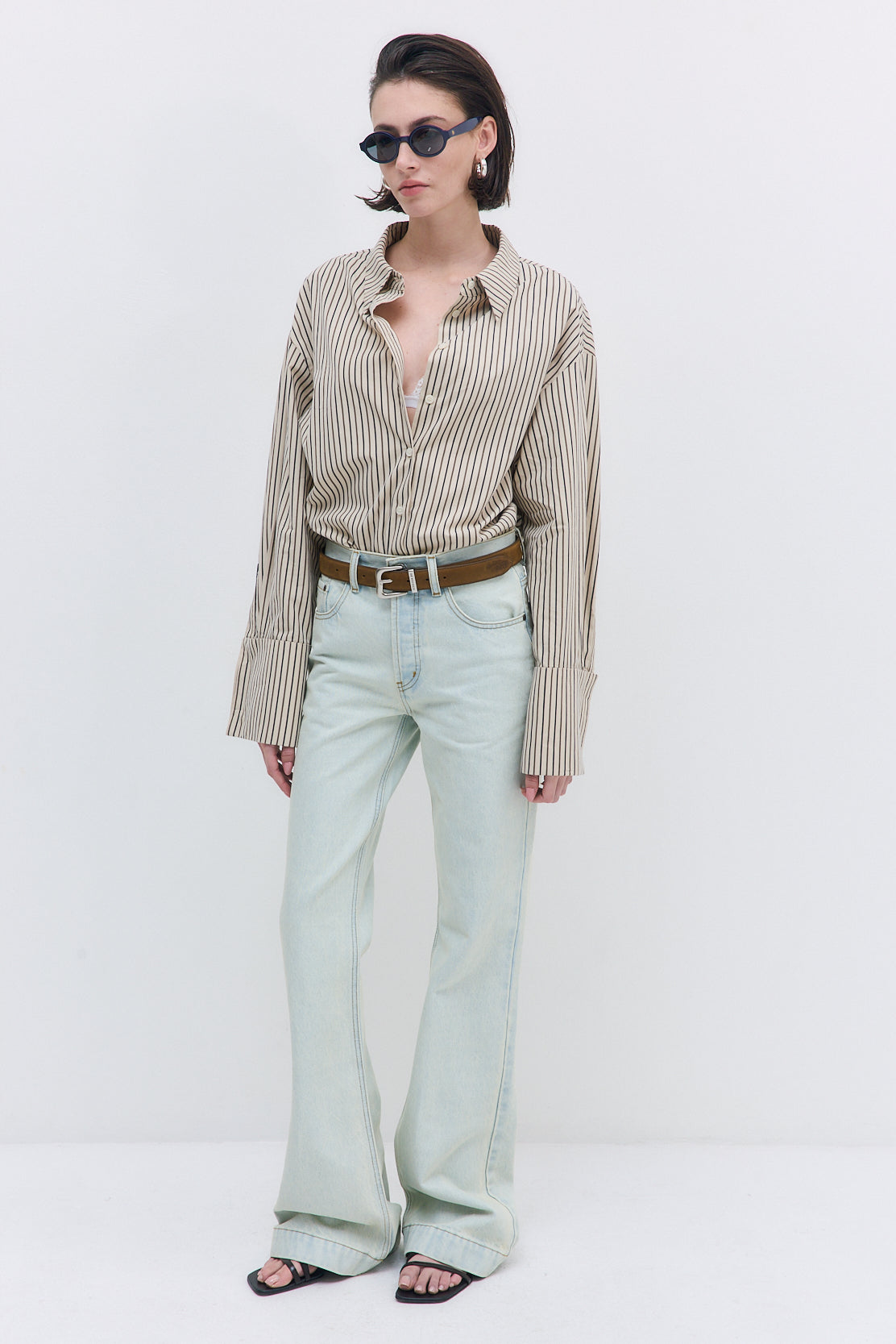 Wide Cuff Poplin Button Down - Dé Rococo