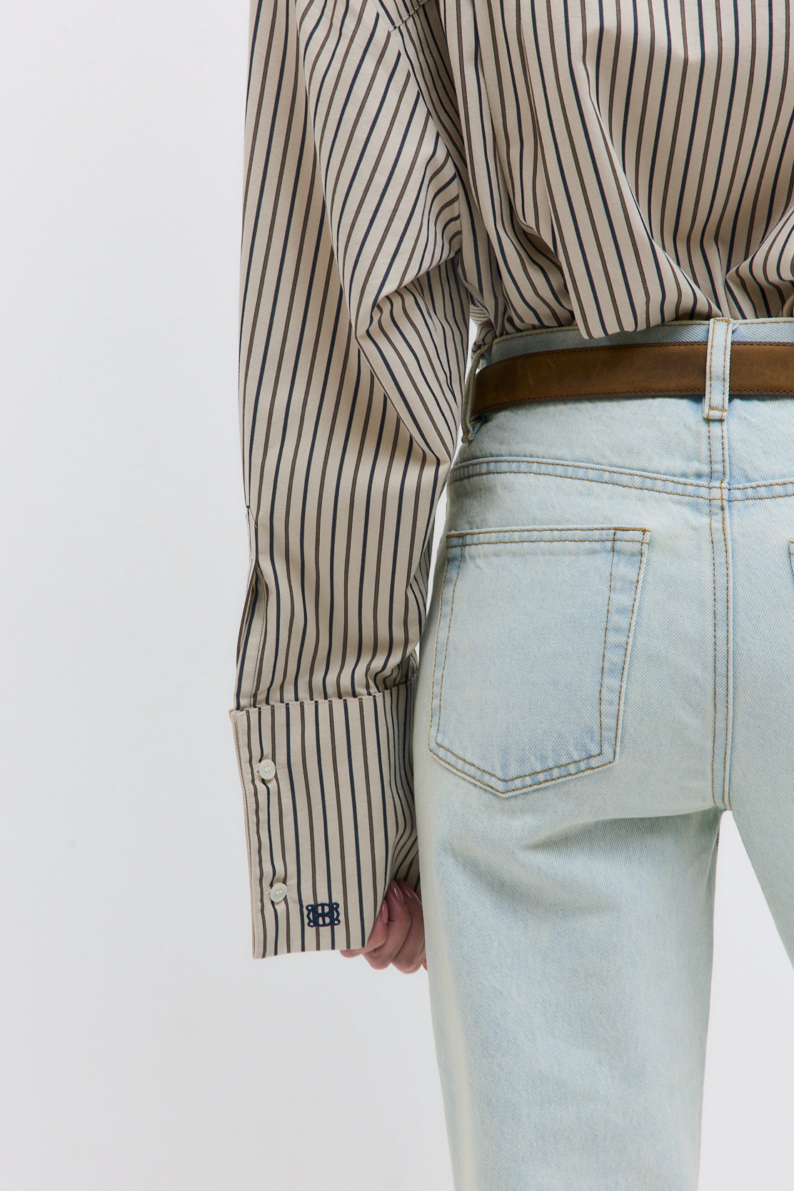 Wide Cuff Poplin Button Down - Dé Rococo