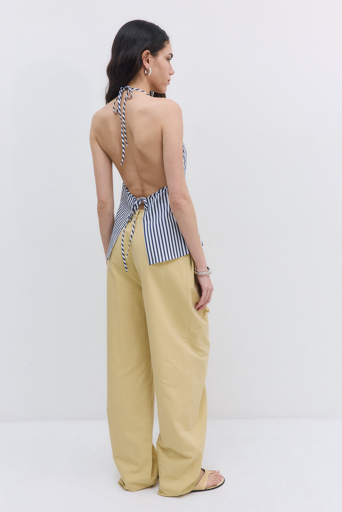 Pleated Barrel Pants
