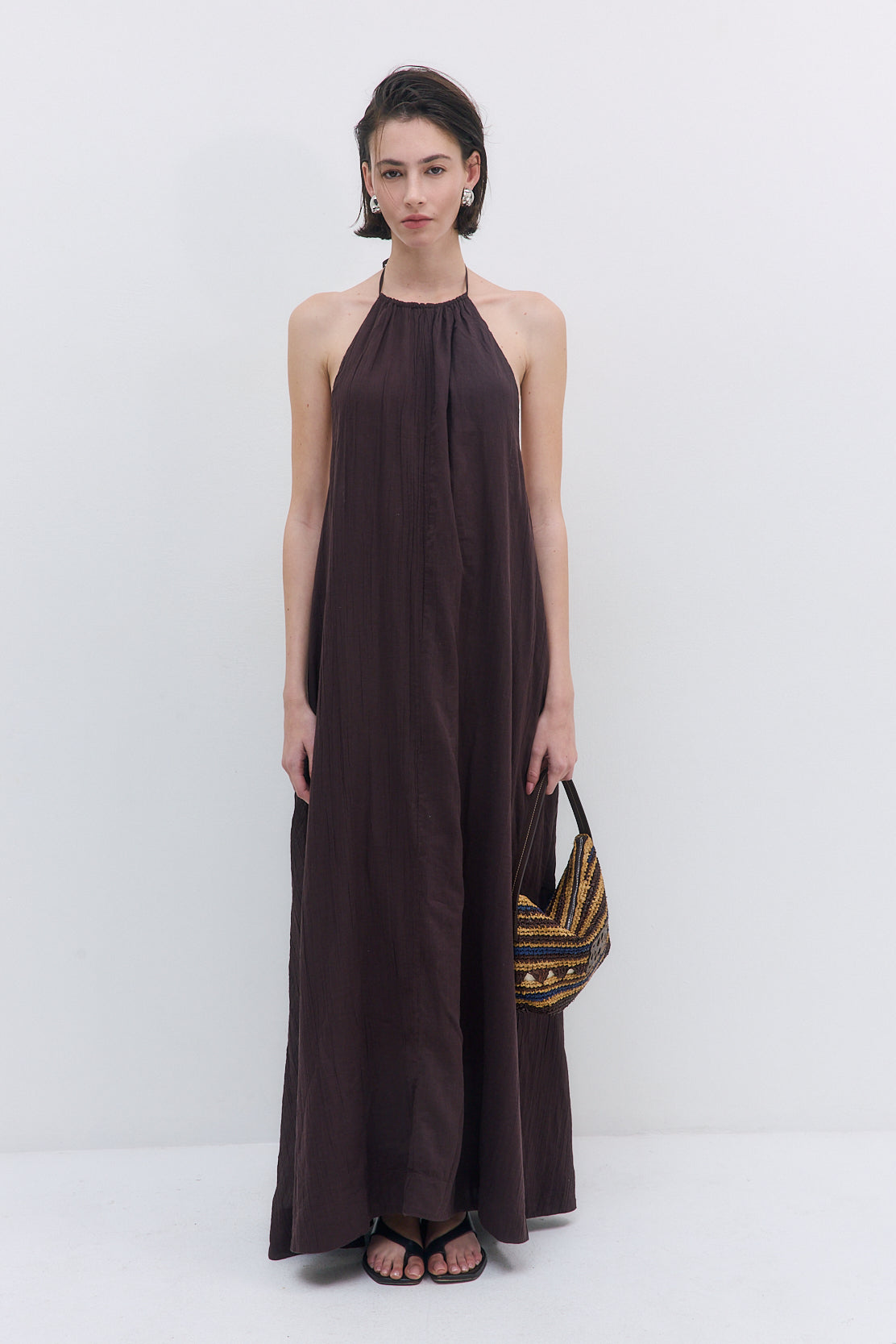 Sheer Cotton Maxi Dress