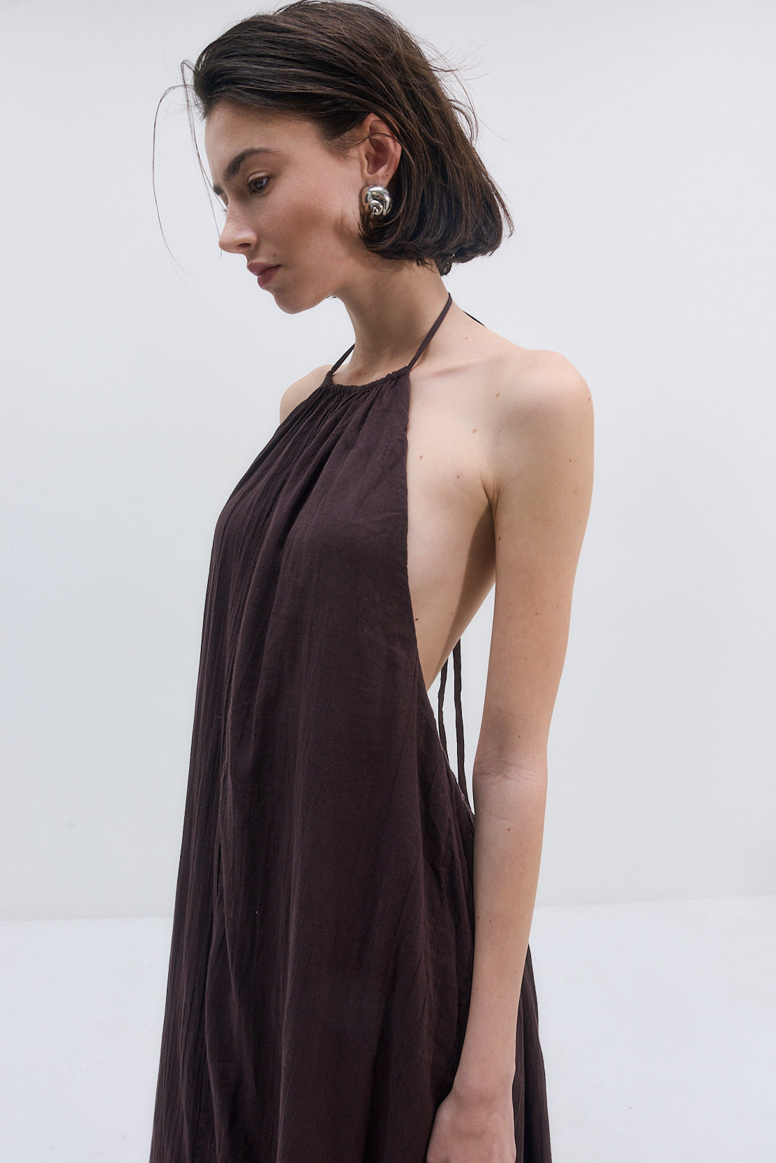 Sheer Cotton Maxi Dress