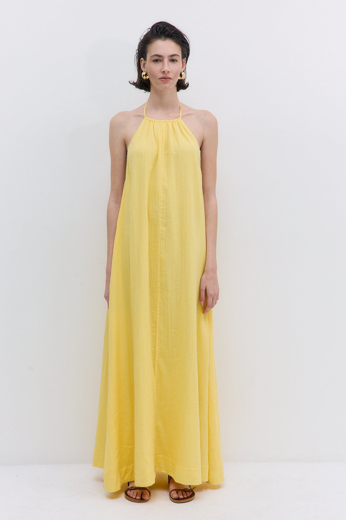 Sheer Cotton Maxi Dress