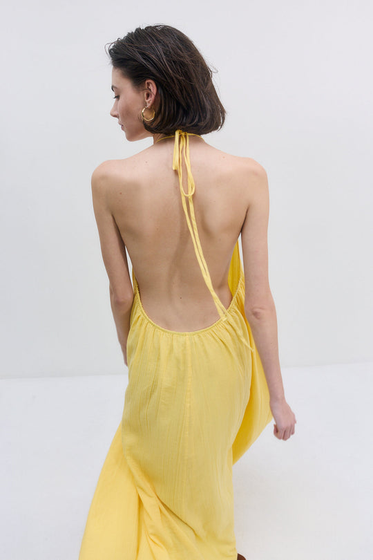 Sheer Cotton Maxi Dress