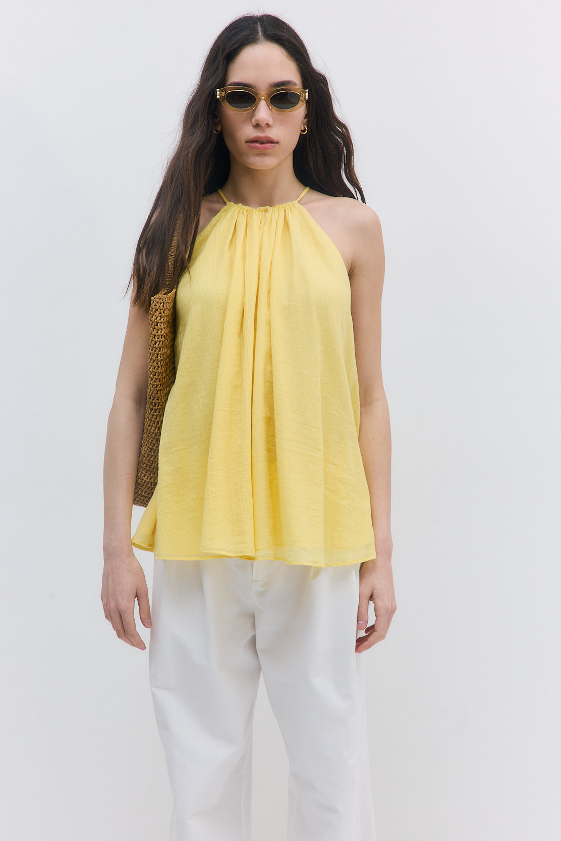 Sheer Cotton Tank Top