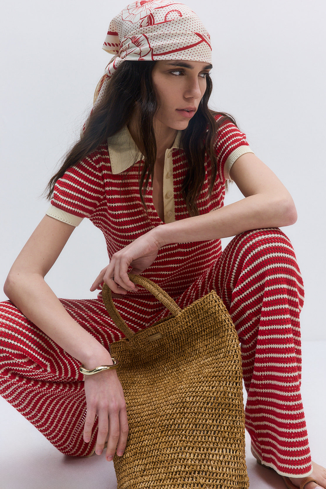 Striped Crochet Pants
