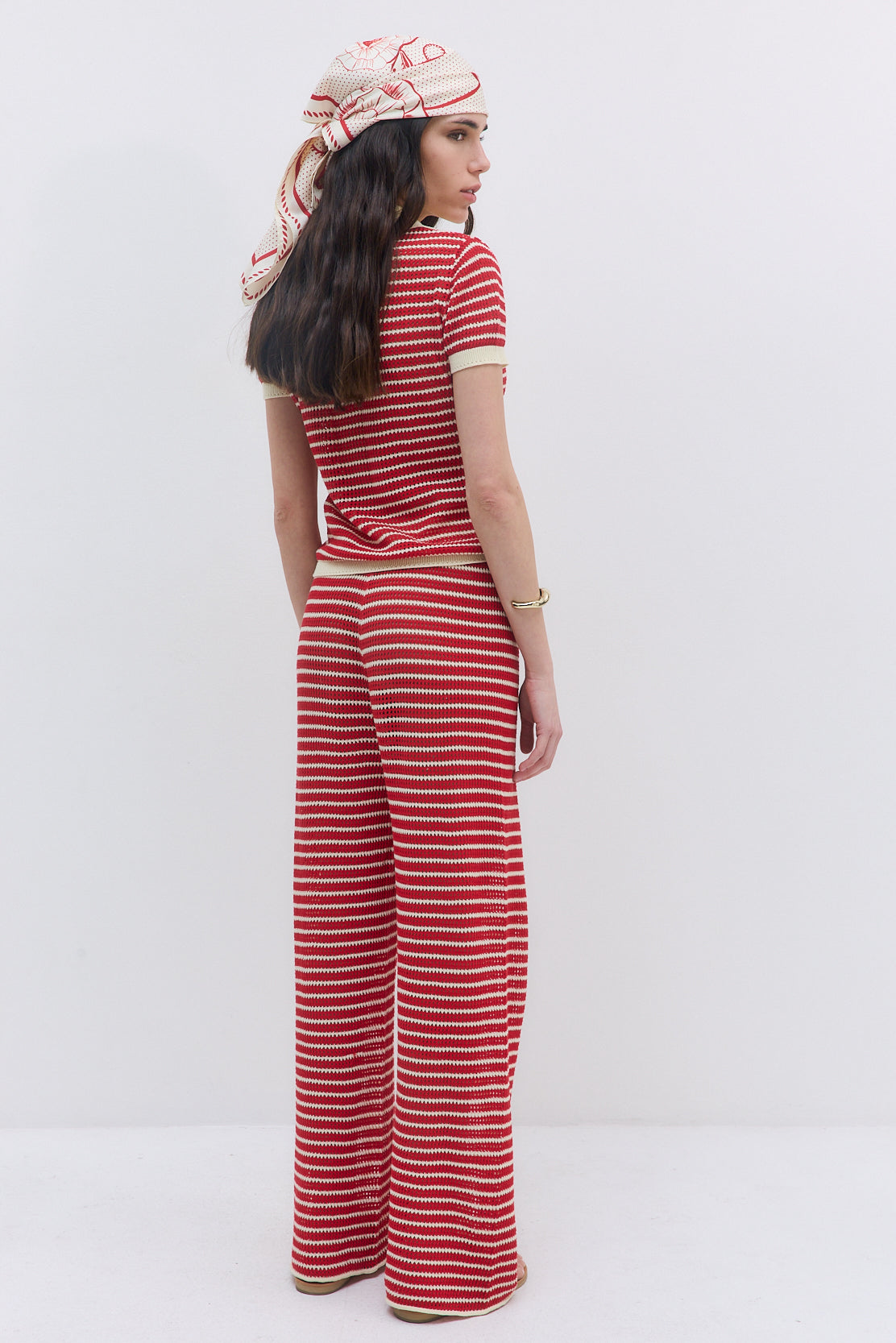 Striped Crochet Pants