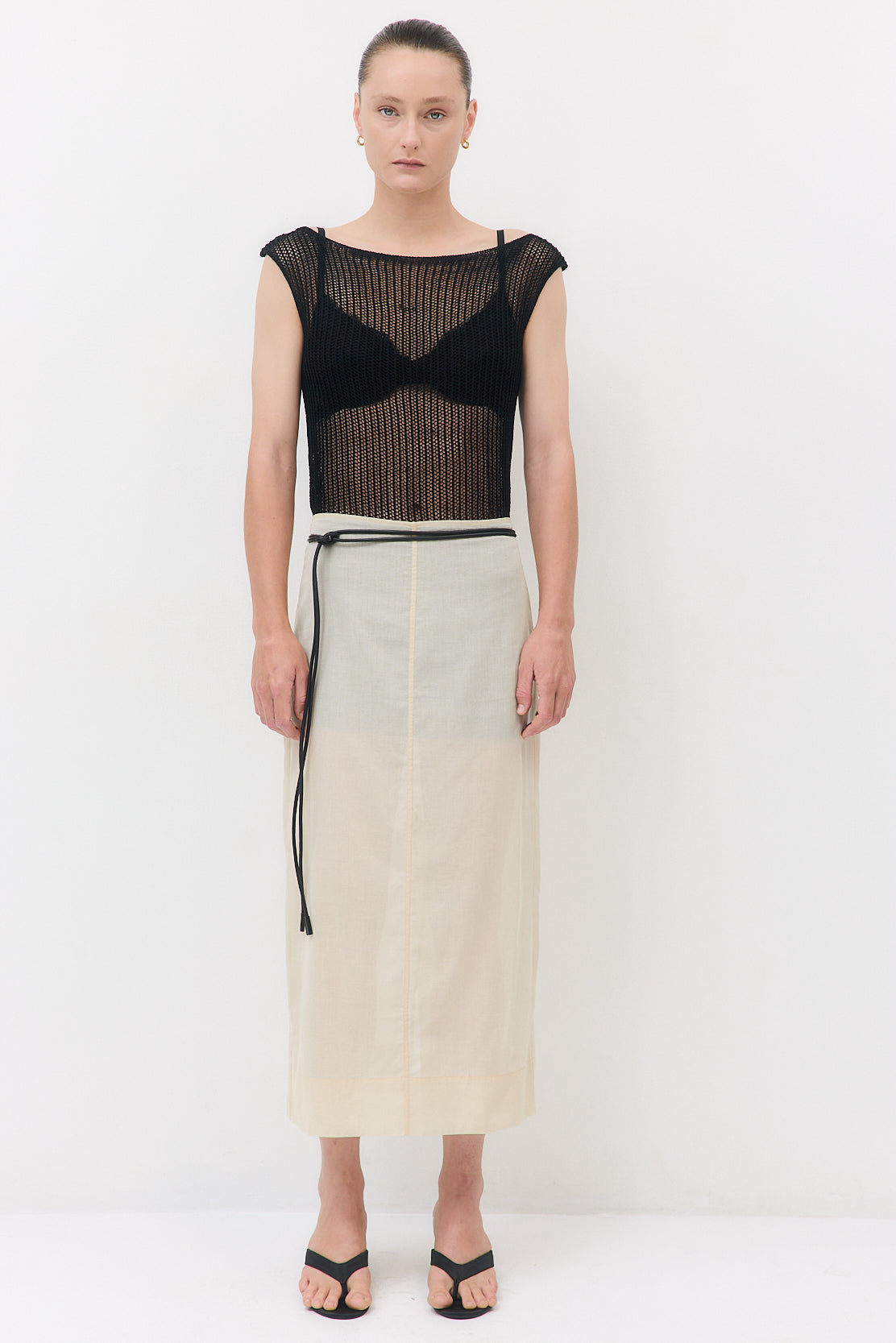 Sheer Organza Midi Skirt - Dé Rococo