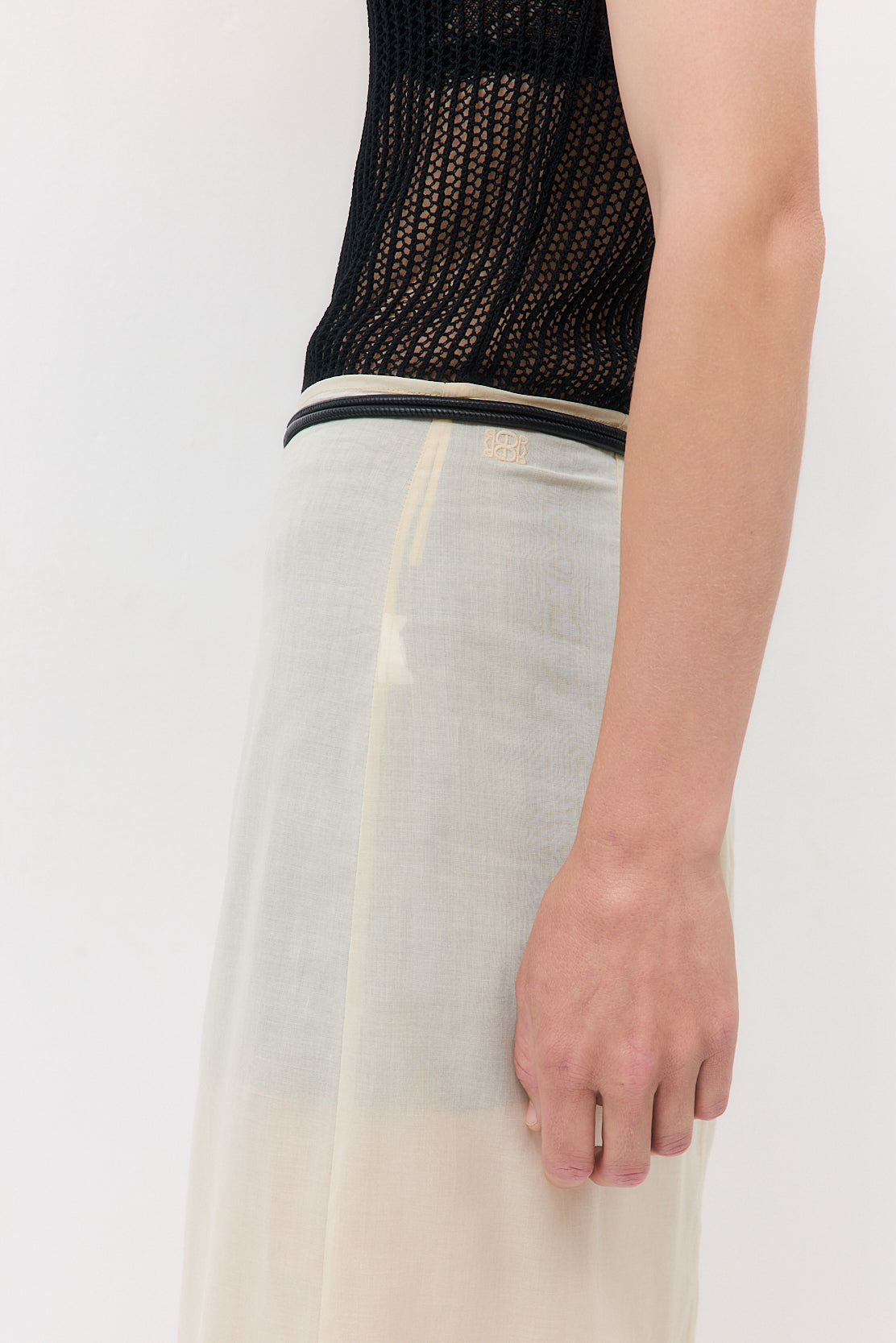 Sheer Organza Midi Skirt - Dé Rococo