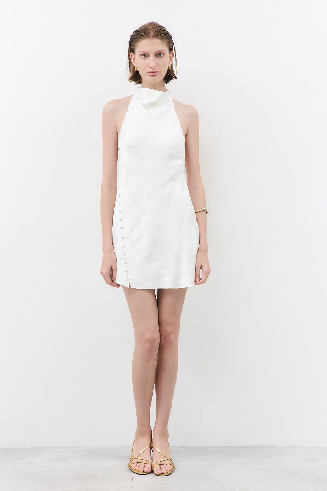 Satin Drape Mini Dress – Dé Rococo WORLD