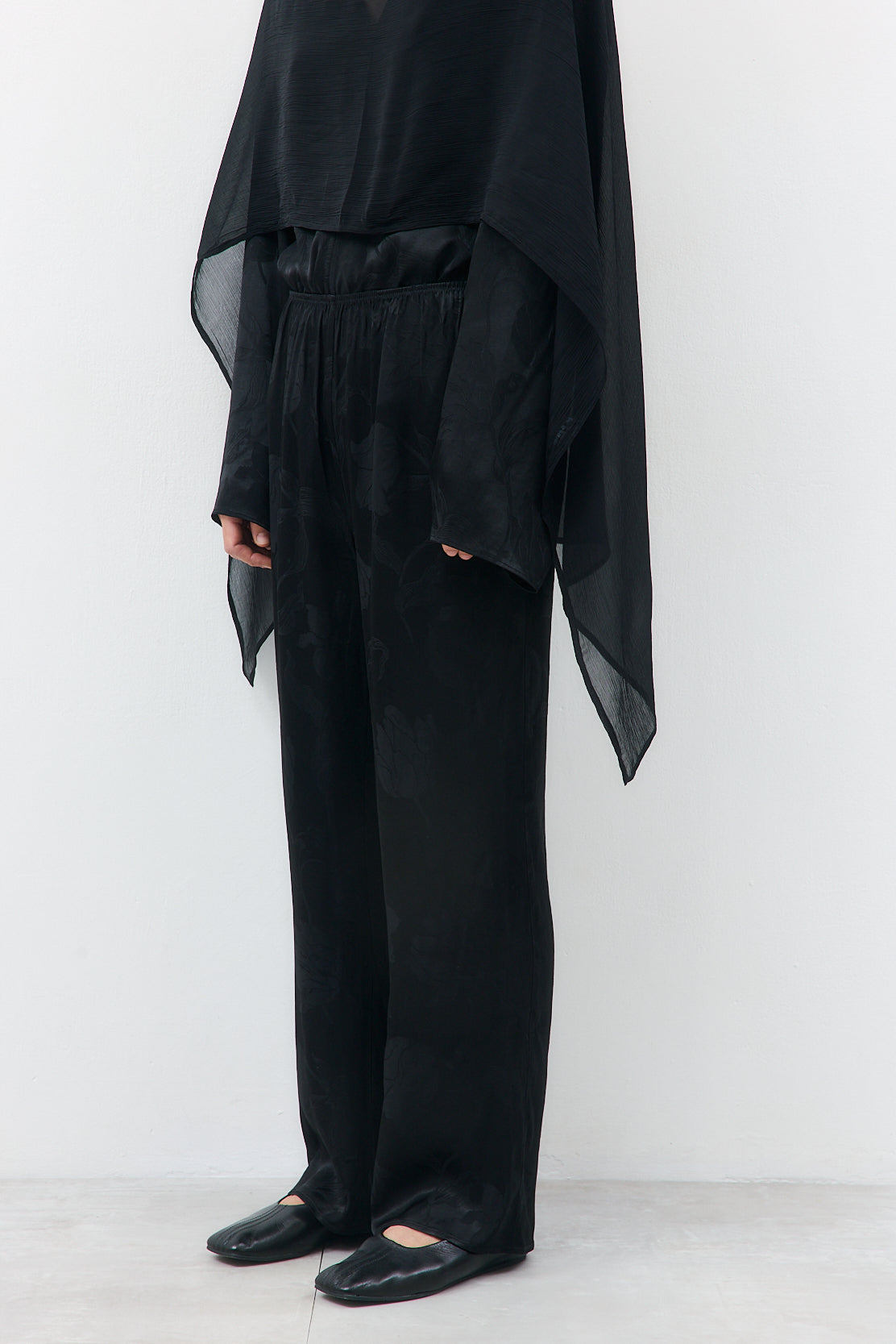 Straight Leg Satin Pants