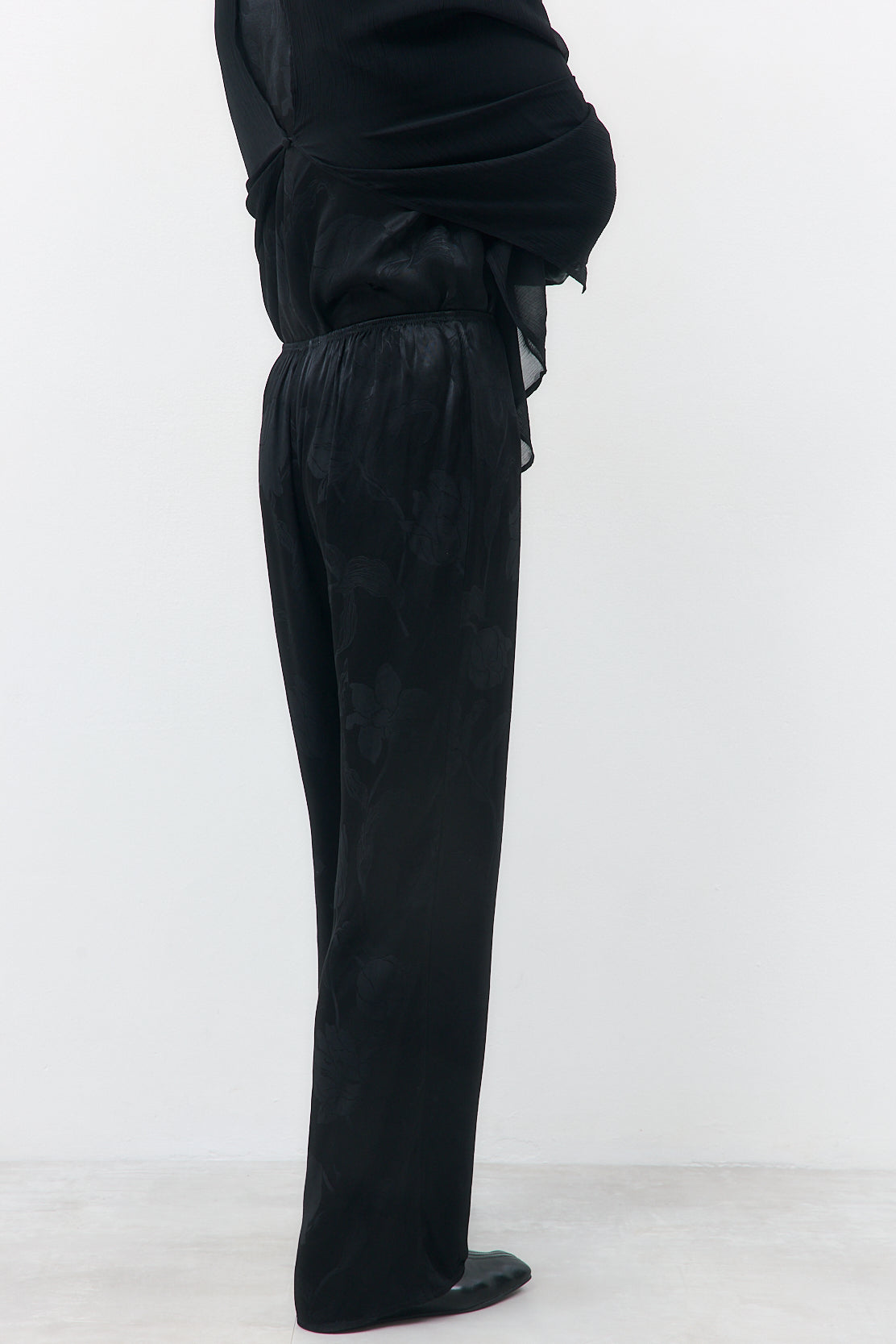 Straight Leg Satin Pants